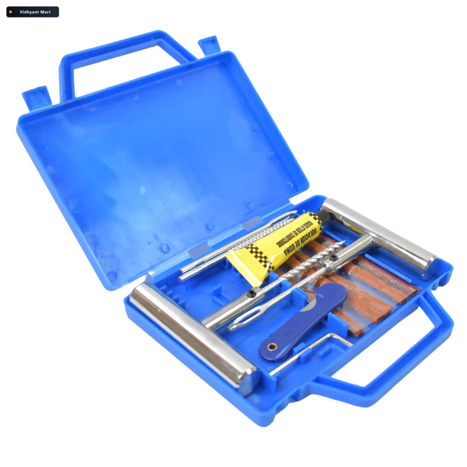 Vidhyant Mart Tire Repair Kit 13 Piece Portable Set Powerpulse 4