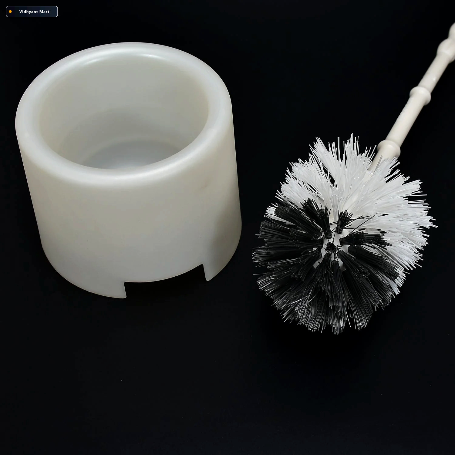 Vidhyant Mart Toilet Brush With Holder For Bathroom Cleaning 1