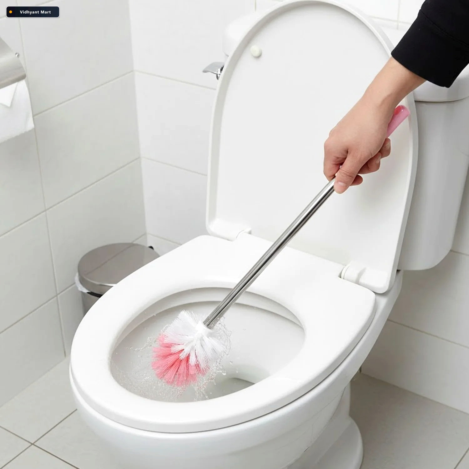Vidhyant Mart Toilet Cleaning Brush Long Handle For Deep Cleanin 1