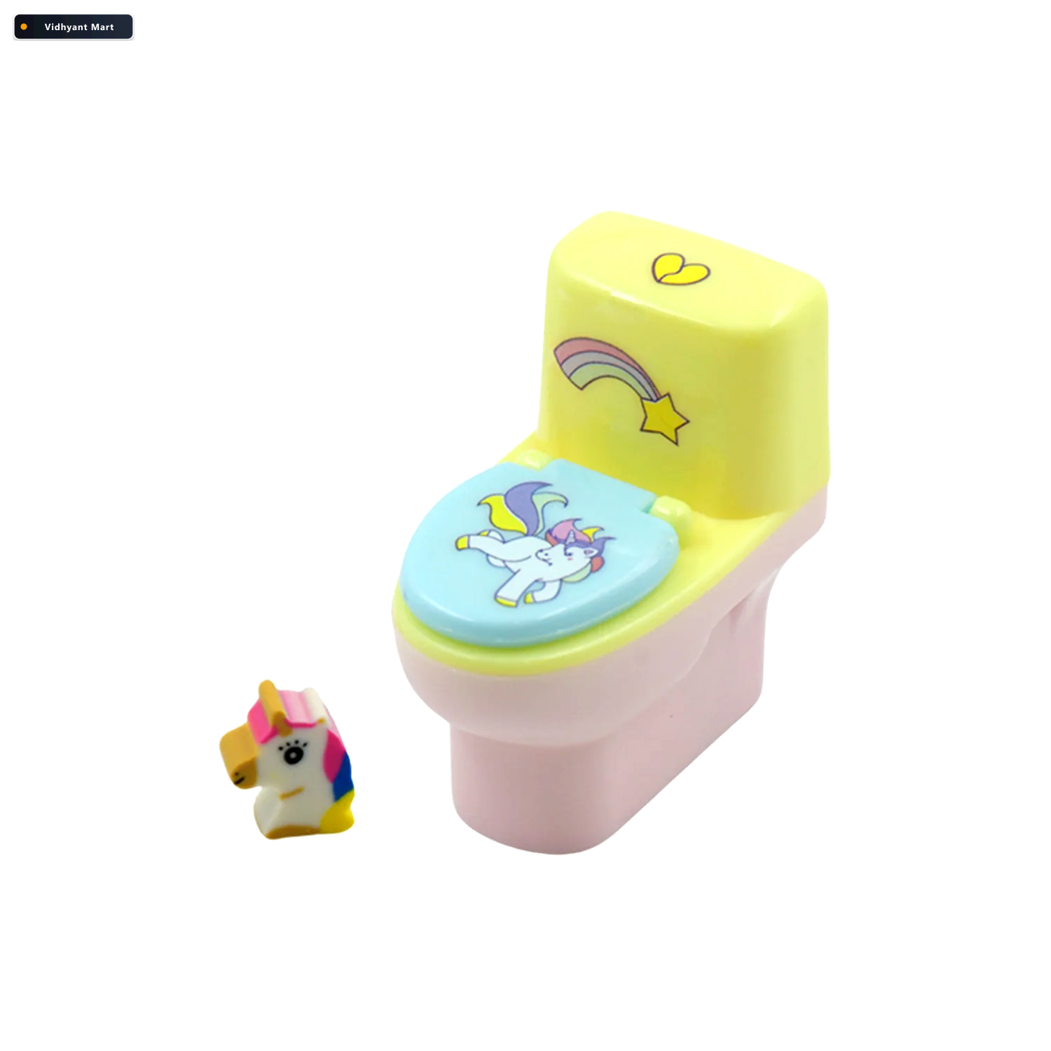 Vidhyant Mart Toilet Pencil Sharpener Fun Novelty With Eraser 2 3