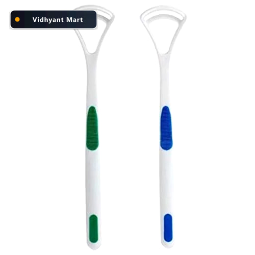 Vidhyant Mart Tongue Cleaner Brush Silica Handle Bad Breath Remo 1