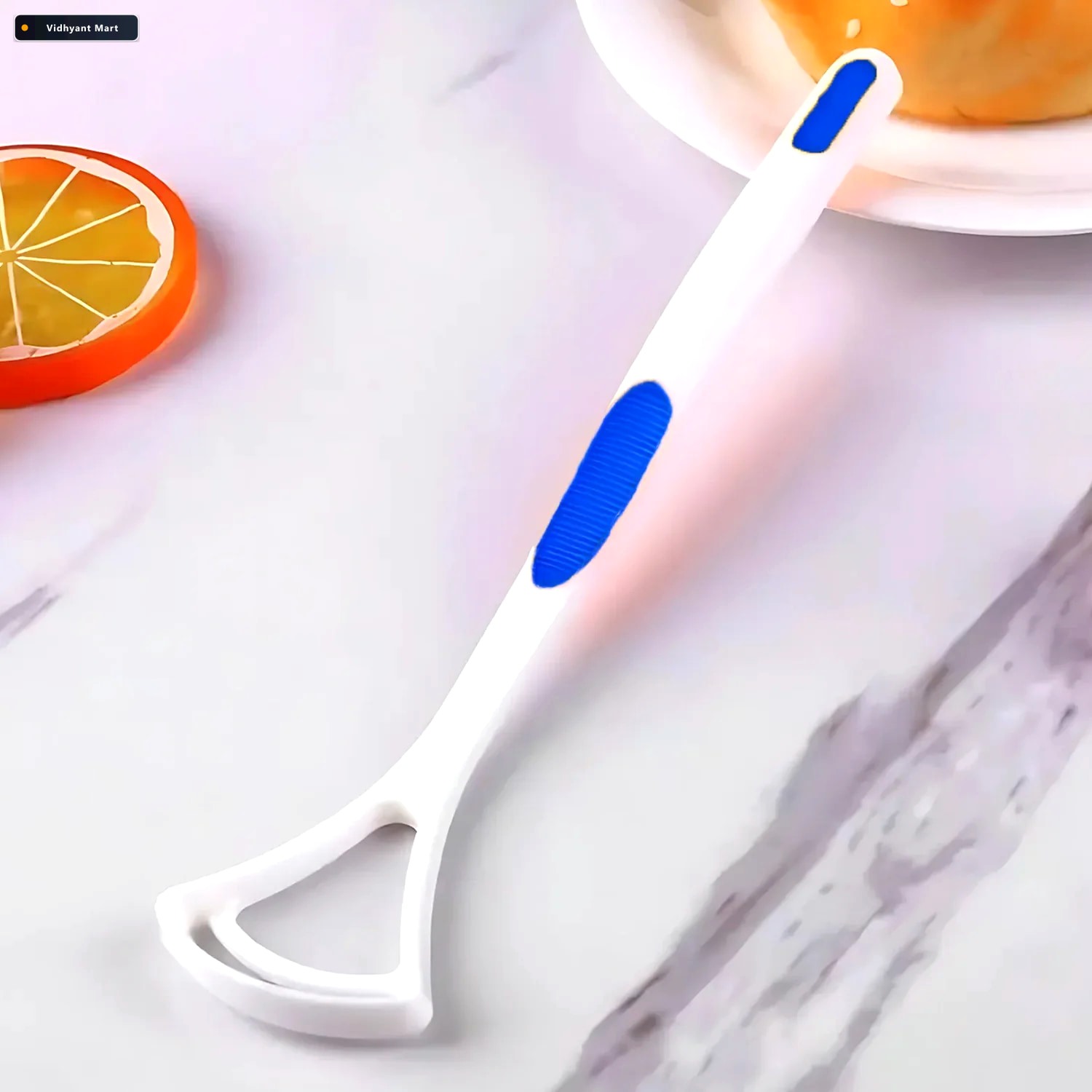 Vidhyant Mart Tongue Cleaner Brush Silica Handle Bad Breath Remo 2