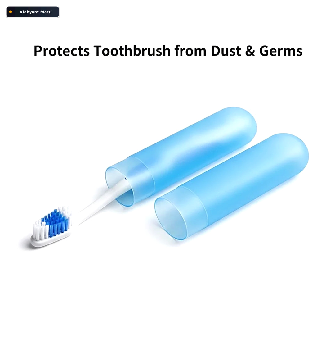Vidhyant Mart Toothbrush Travel Case Hygienic Plastic Holder Bru 2