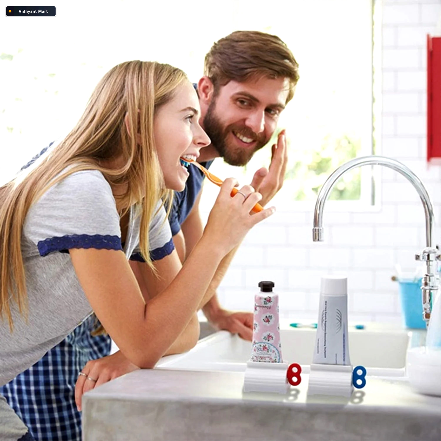 Vidhyant Mart Toothpaste Squeezer Efficient Tube Roller With Sta 2