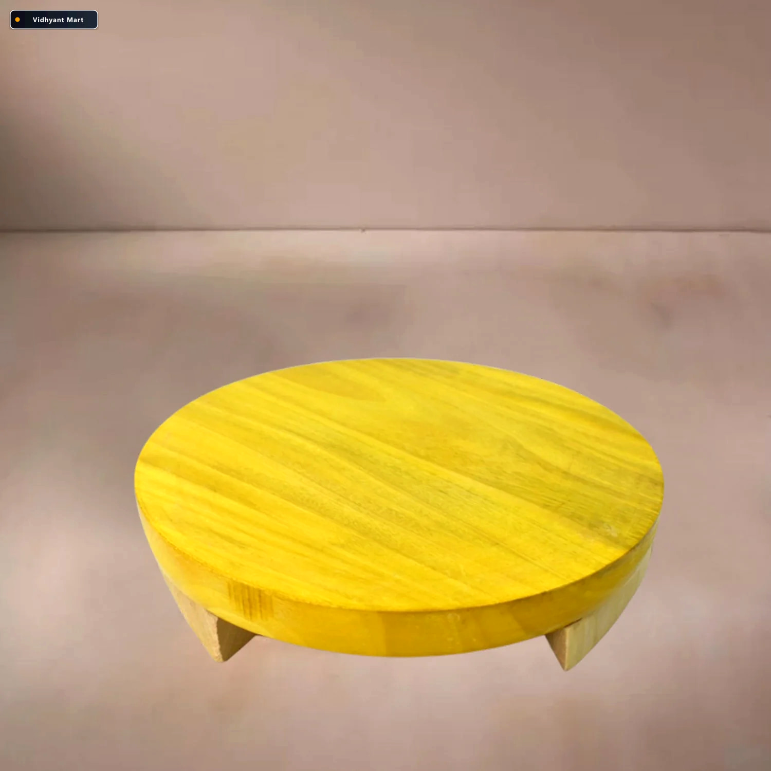Vidhyant Mart Traditional Wooden Roti Maker Chakla Round Rolling 2