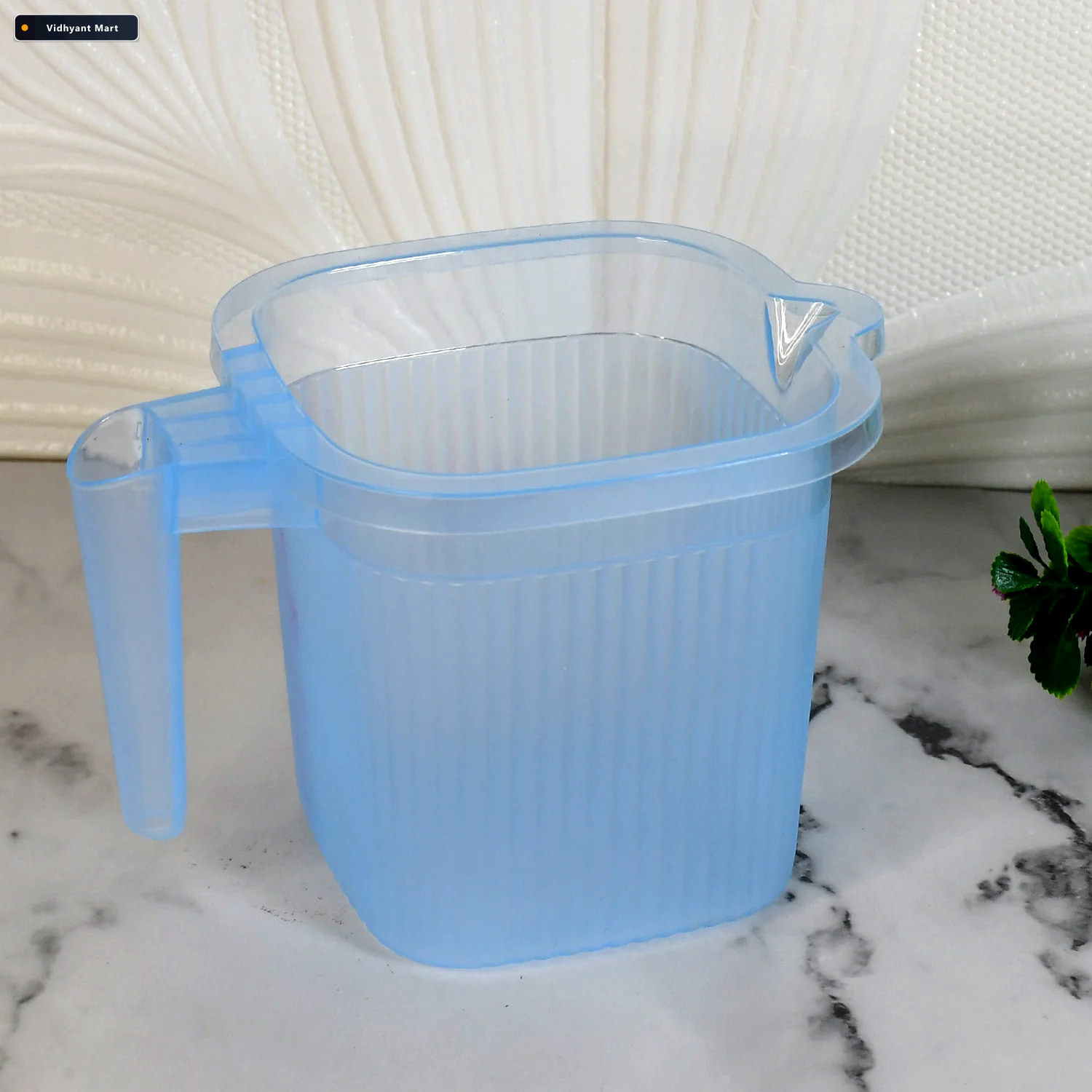 Vidhyant Mart Transparent Bath Mug 1000 Ml Bpa Free Bathora 1