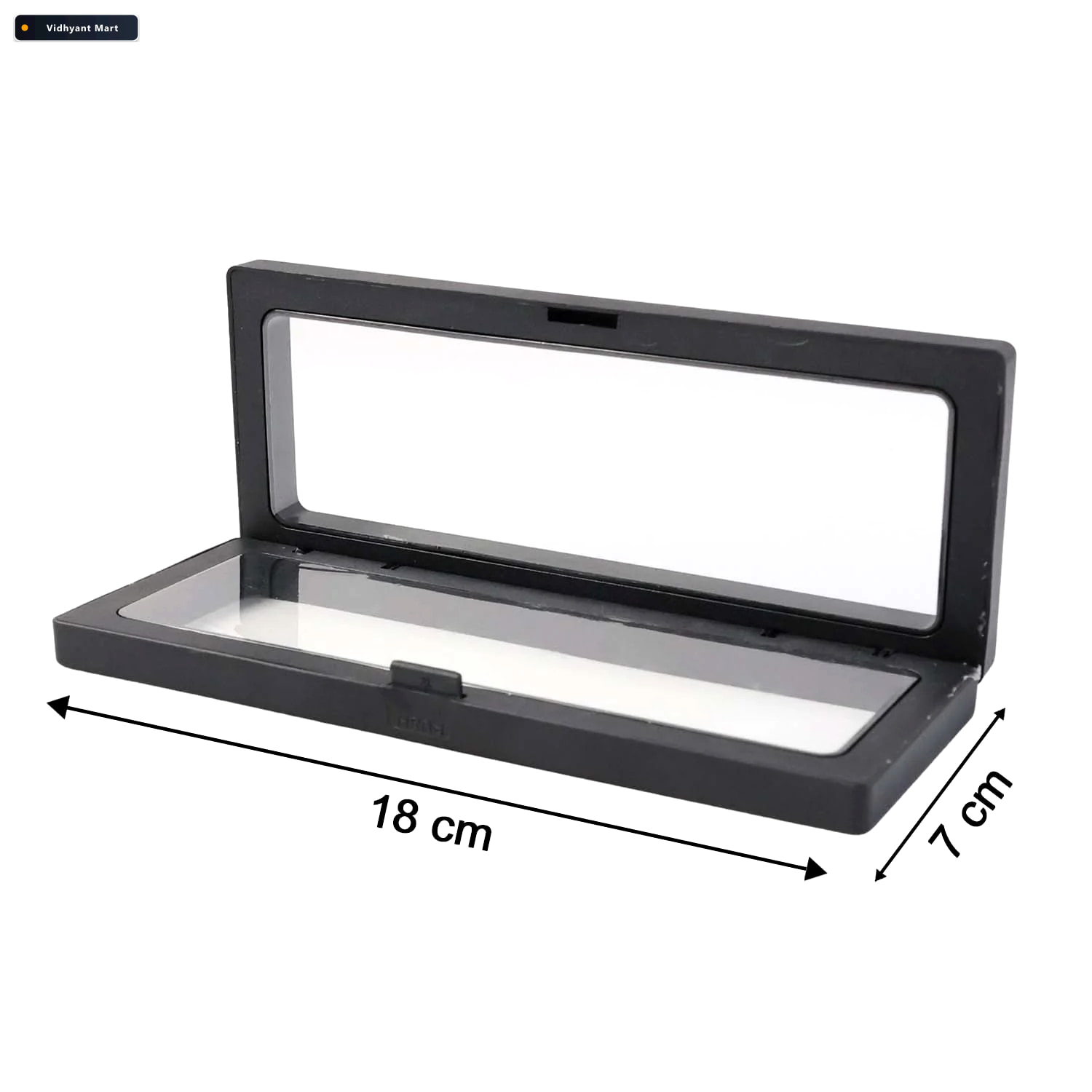Vidhyant Mart Transparent Floating Jewelry Display Box 18x7 Cm M 2