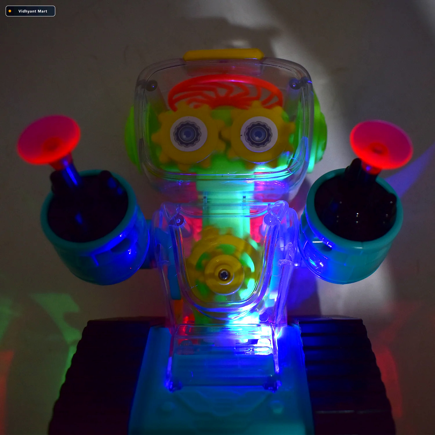 Vidhyant Mart Transparent Gear Robot Car Lights Sound Gears Adit 2