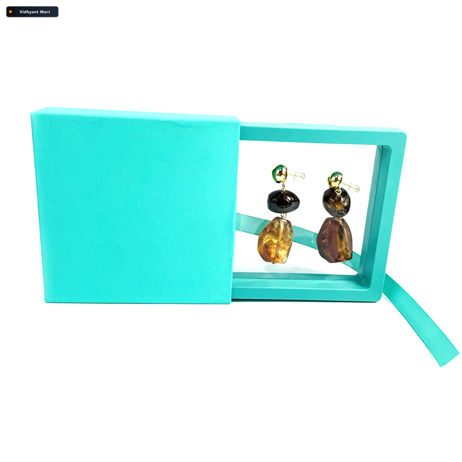 Vidhyant Mart Transparent Jewellery Display Box Elegant Floating 3
