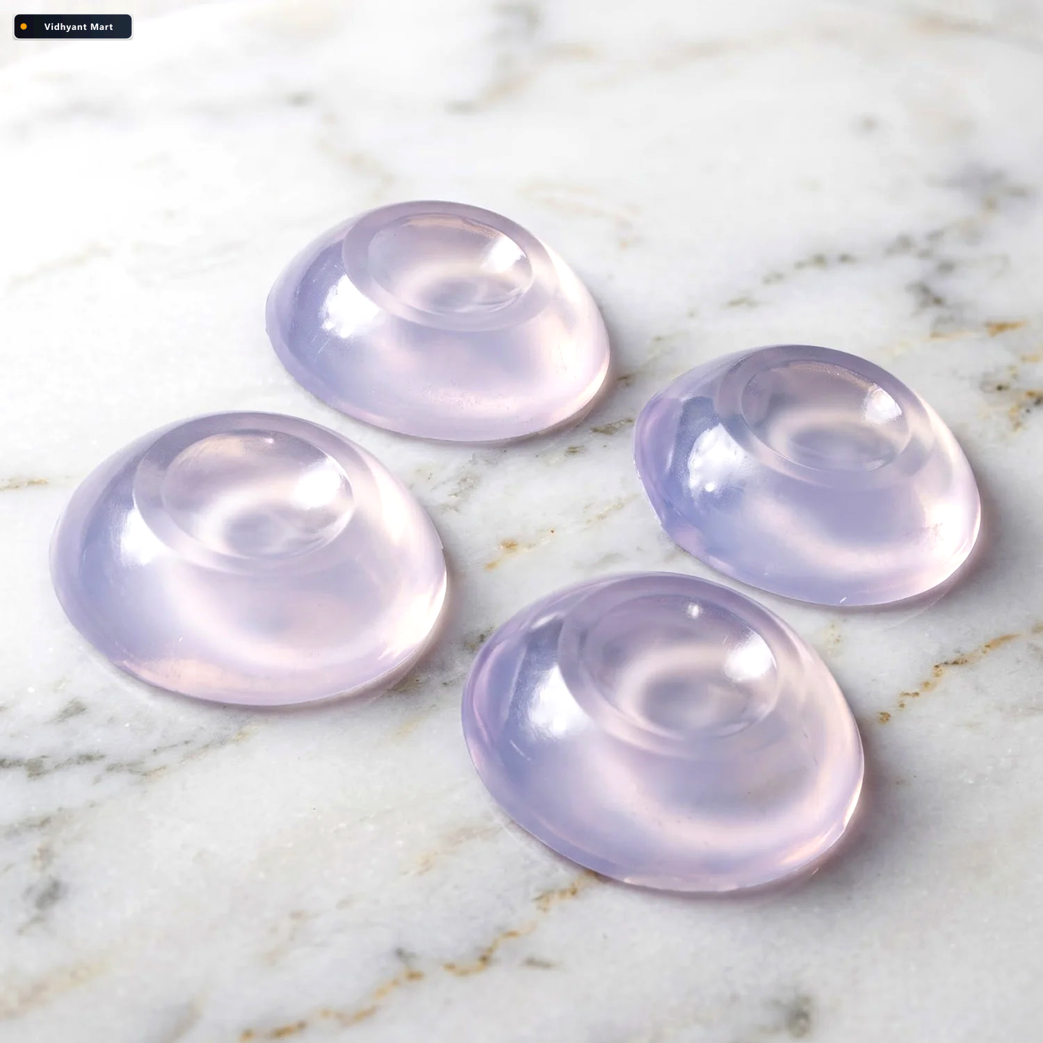 Vidhyant Mart Transparent Silicone Door Handle Bumper Wall Prote 3