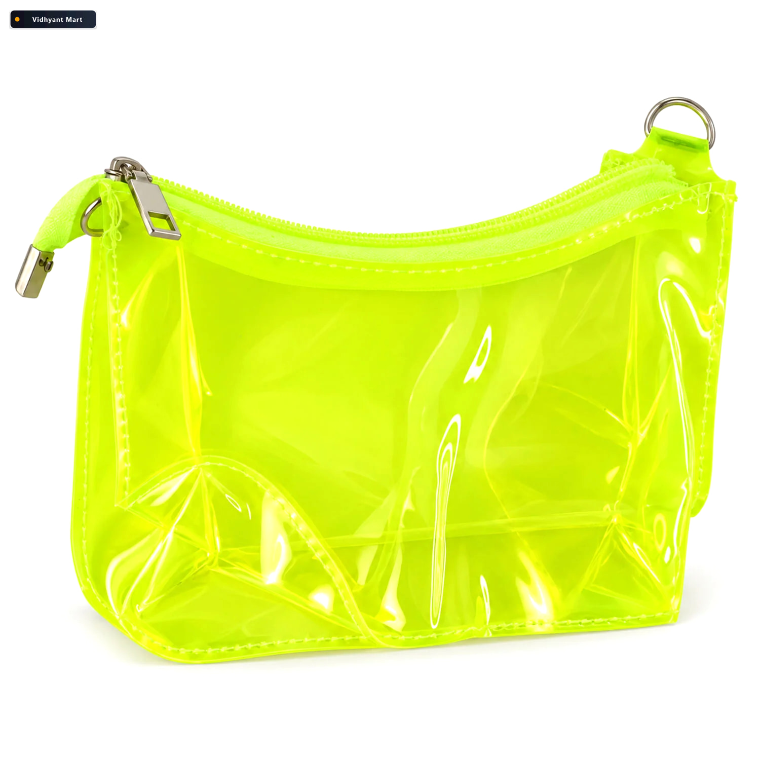 Vidhyant Mart Transparent Stationery Pouch With Dual Zips For Pe 4