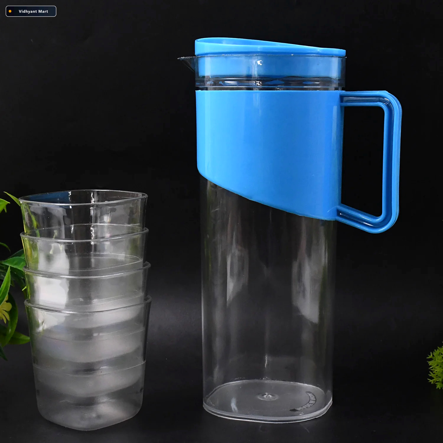 Vidhyant Mart Transparent Water Jug With Elegant Handle 2000 Ml 2