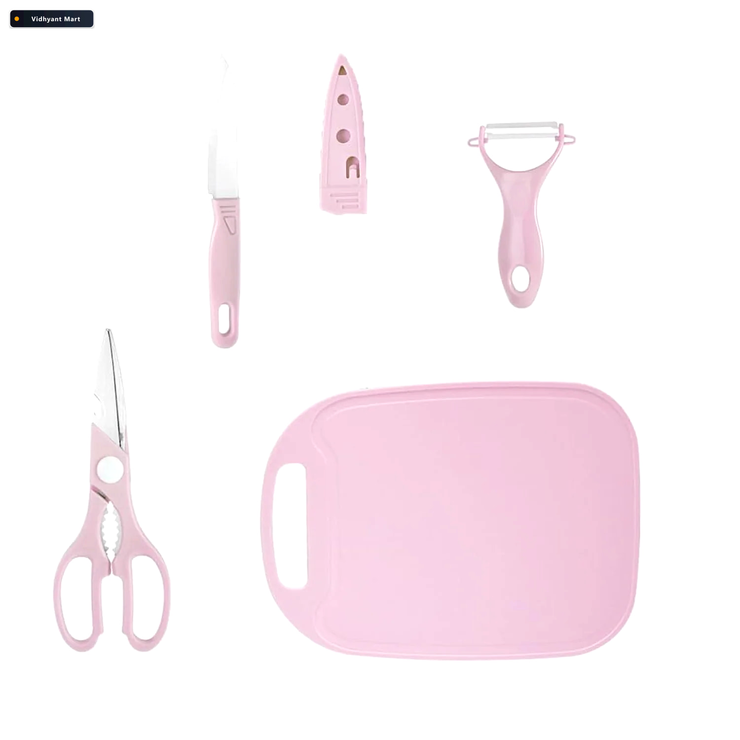 Vidhyant Mart Travel Cutting Board Set 4 Pc Portable Kit Cisora 4