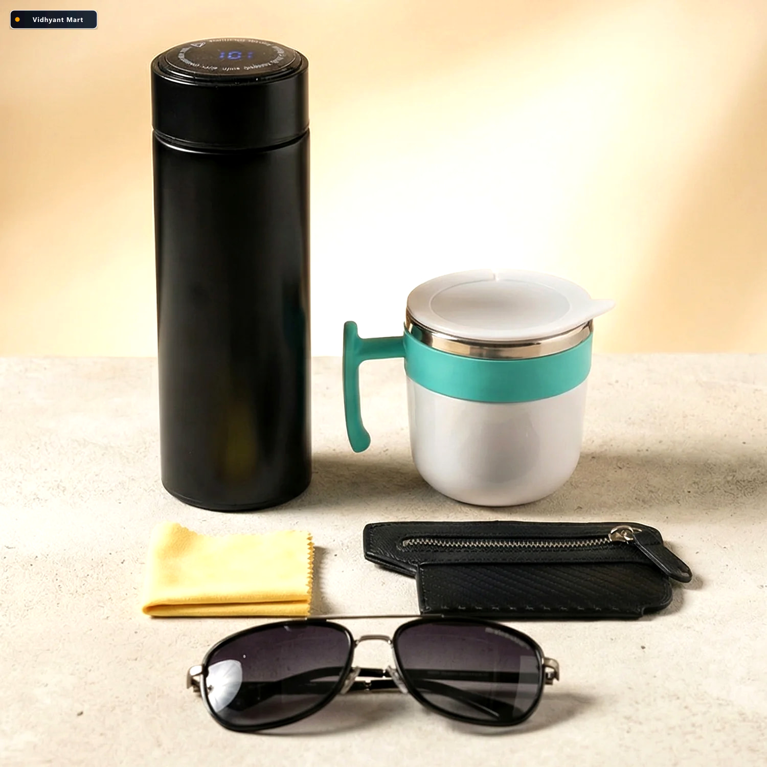 Vidhyant Mart Travel Essentials Set 5 In 1 Combo With Insulated 2
