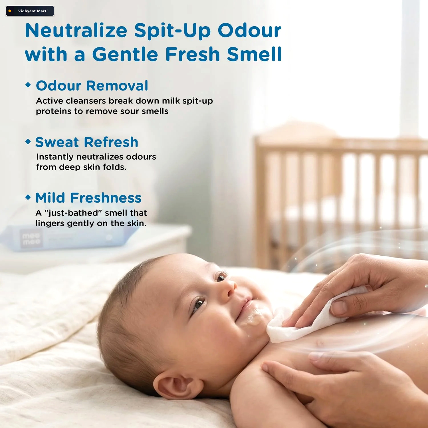 Vidhyant Mart Travel Fresh Baby Wet Wipes Gentle Portable For Se 3