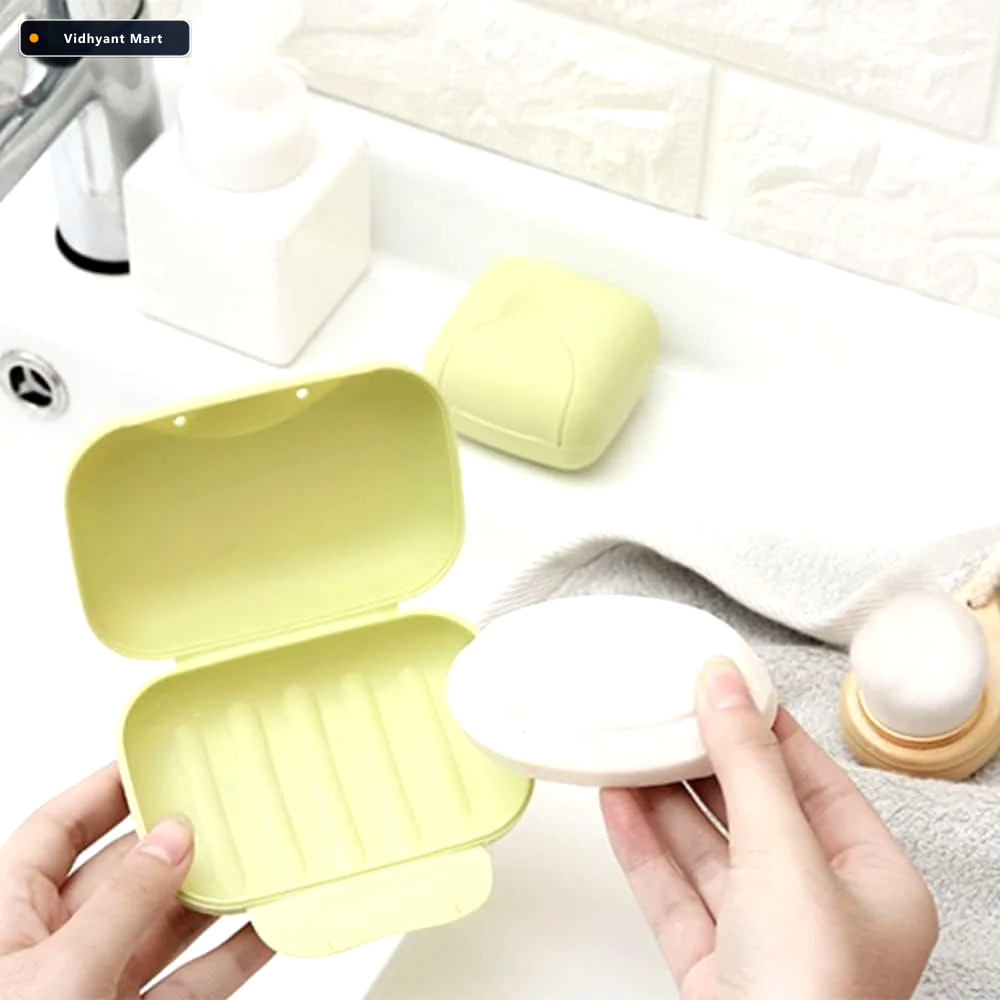 Vidhyant Mart Travel Soap Box Waterproof Leakproof Plastic Velve 2
