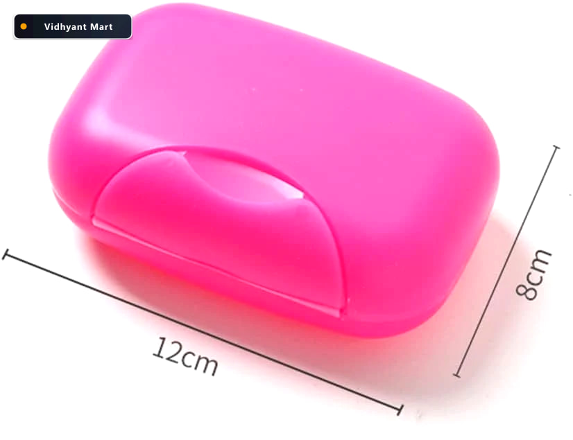 Vidhyant Mart Travel Soap Box Waterproof Leakproof Plastic Velve 4