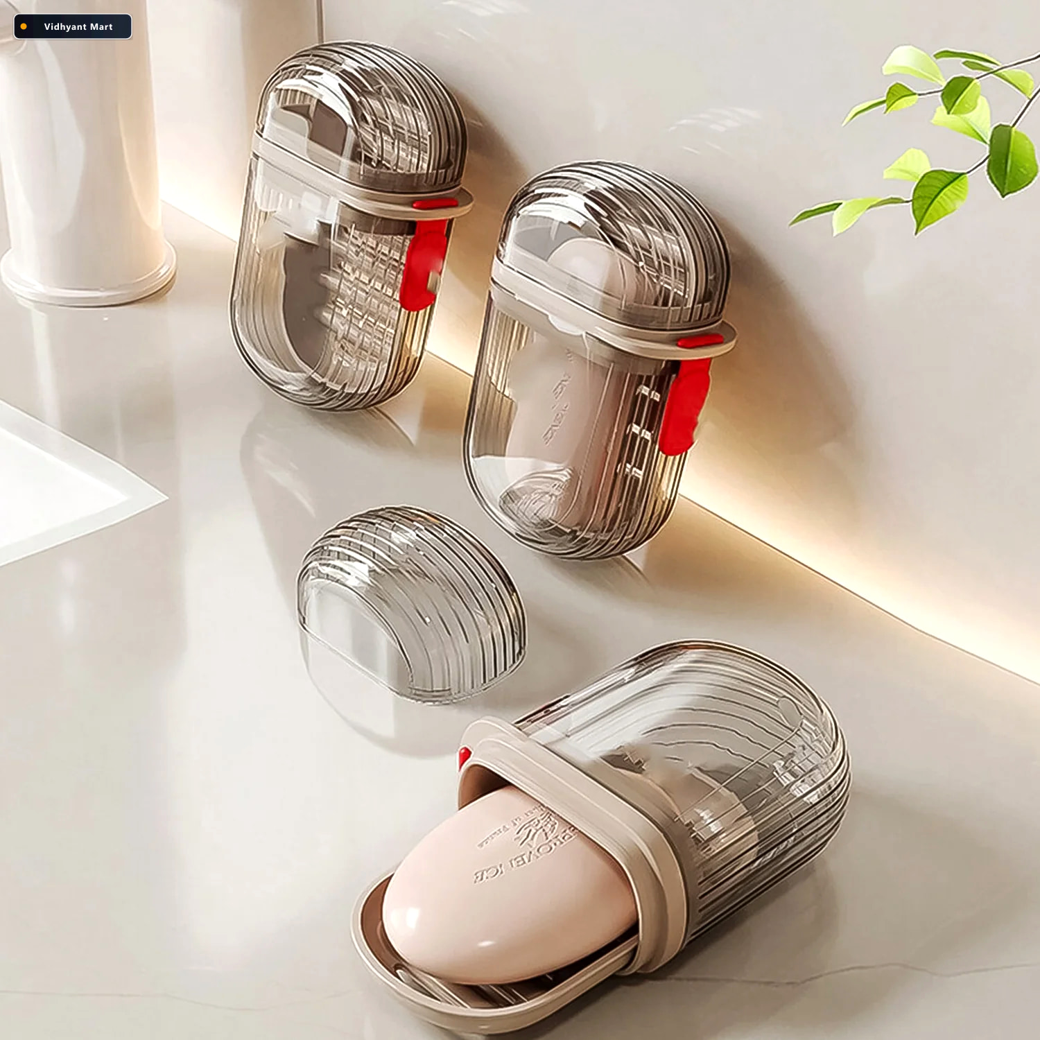 Vidhyant Mart Travel Soap Dish Waterproof Leak Proof Velvetbubbl 2