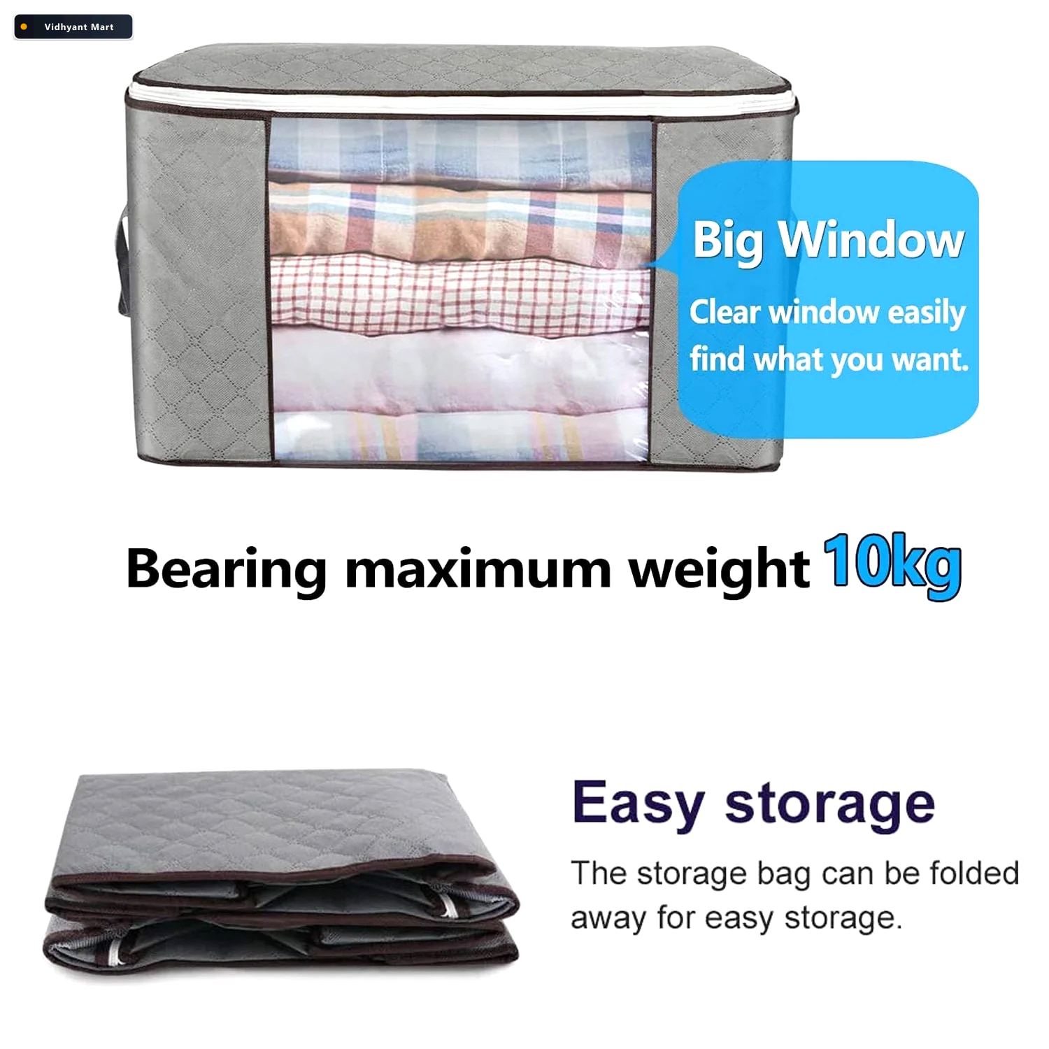 Vidhyant Mart Travel Storage Bag Multipurpose Clothes Organizer 4