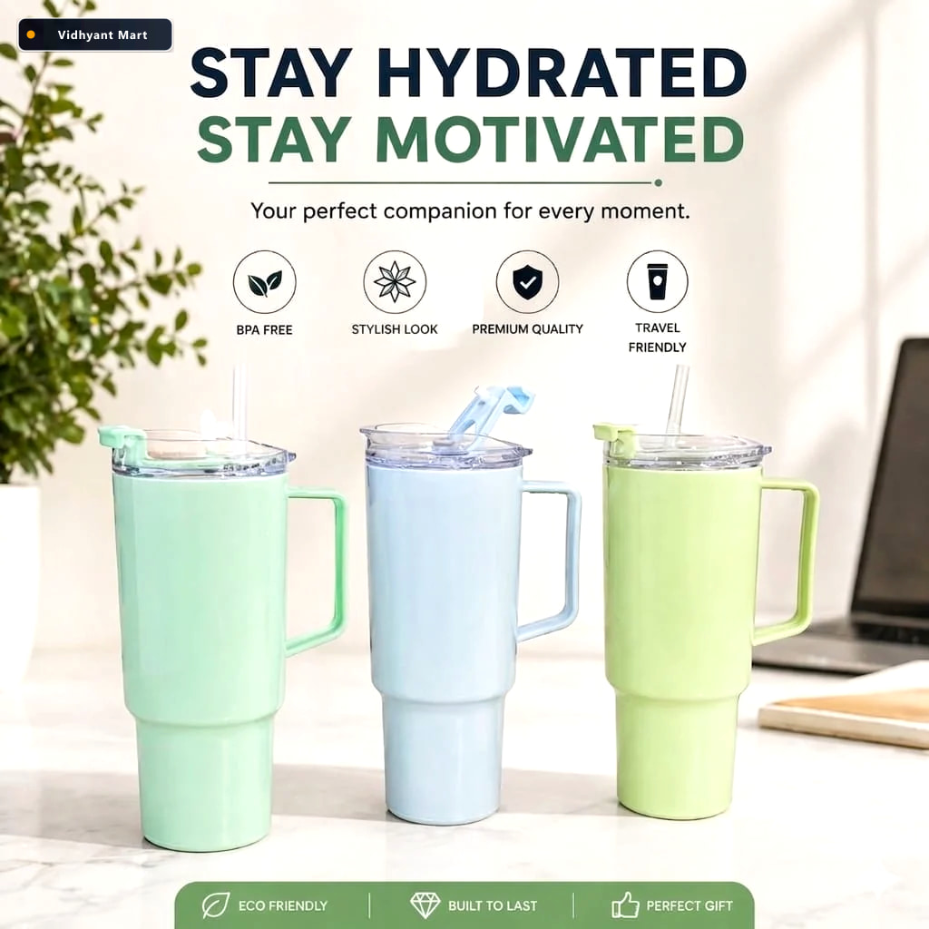 Vidhyant Mart Travel Tumbler Large 1800ml Capacity With Leak Pro 2