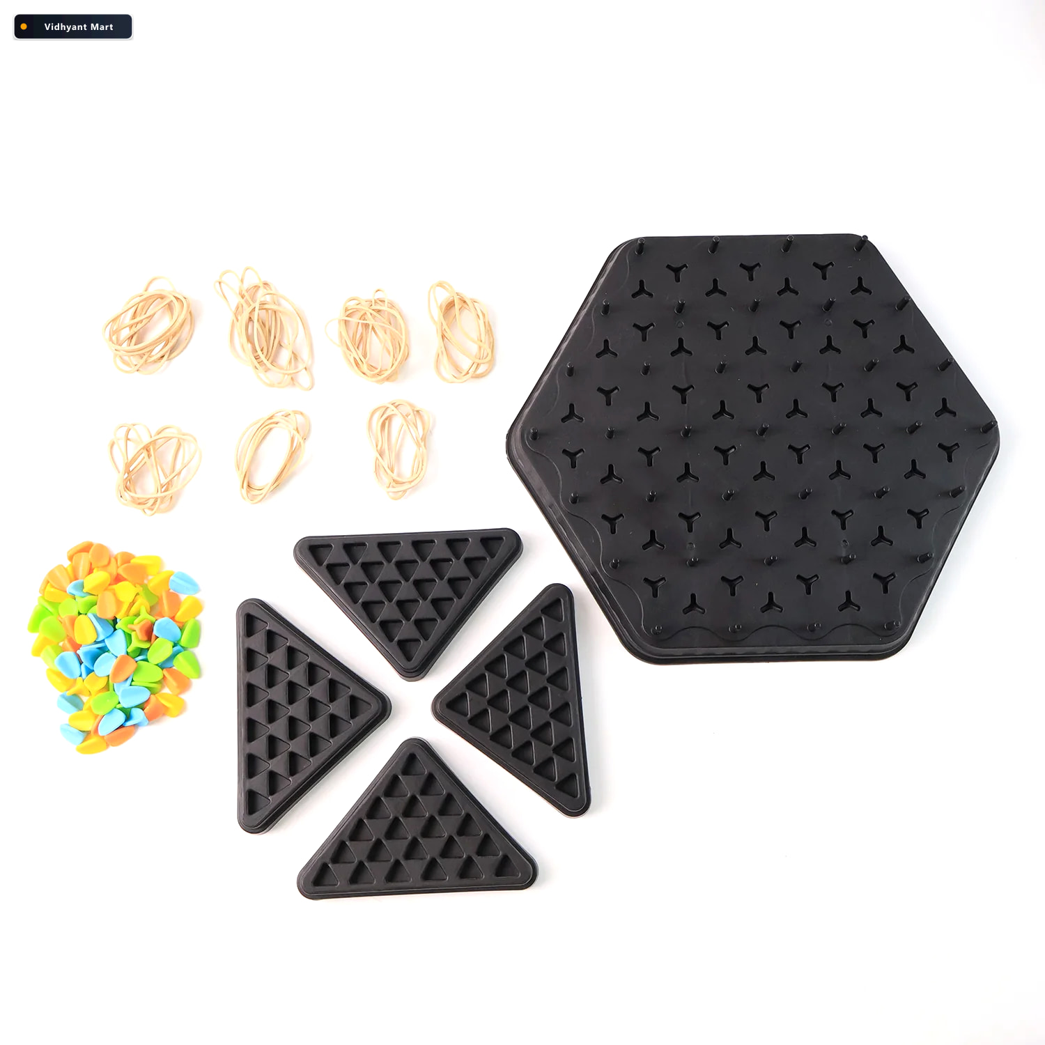 Vidhyant Mart Triangle Chess Color Matching Puzzle Board Game Bo 4