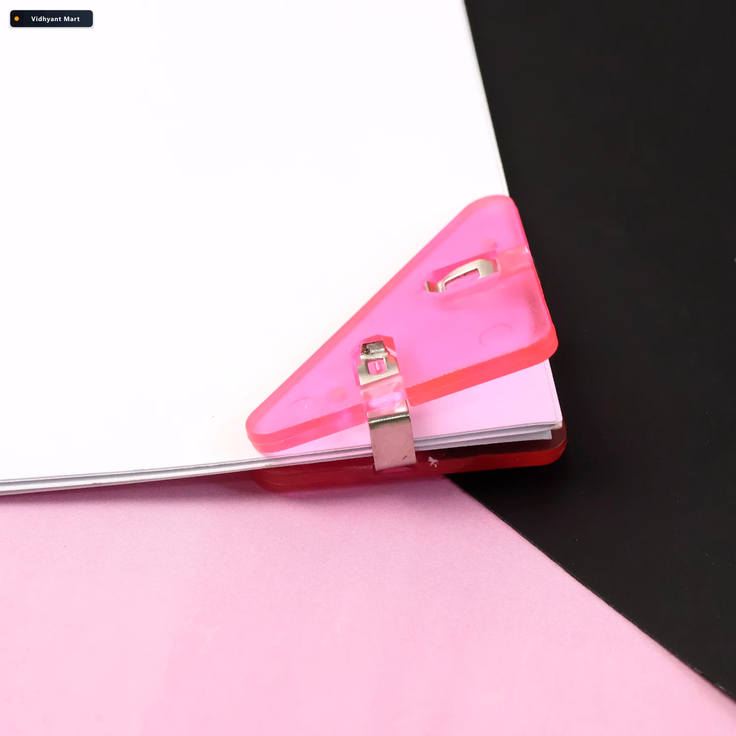 Vidhyant Mart Triangle Paper Clips Durable Abs Clips For Documen 2