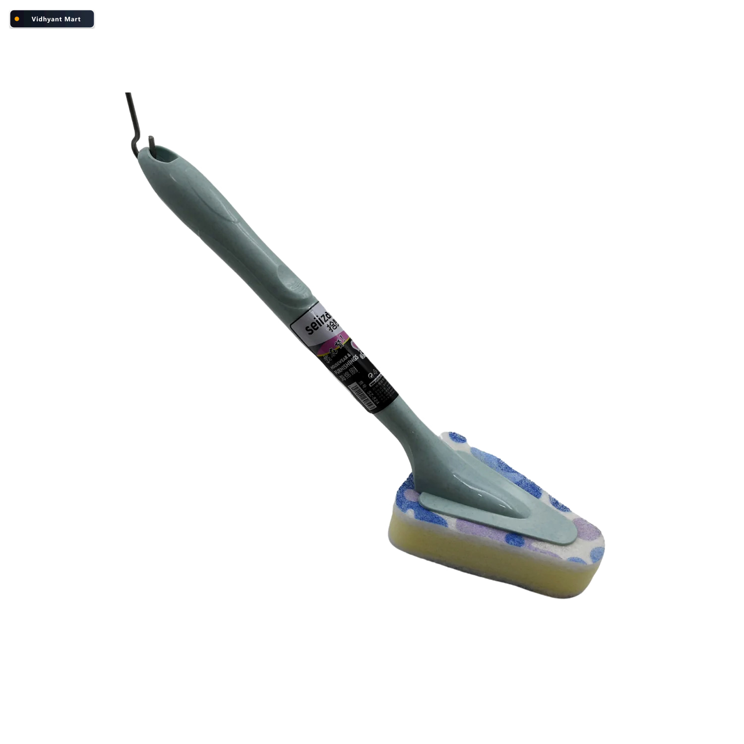 Vidhyant Mart Triangular Sponge Brush Long Handle Kitchen Bathro 3