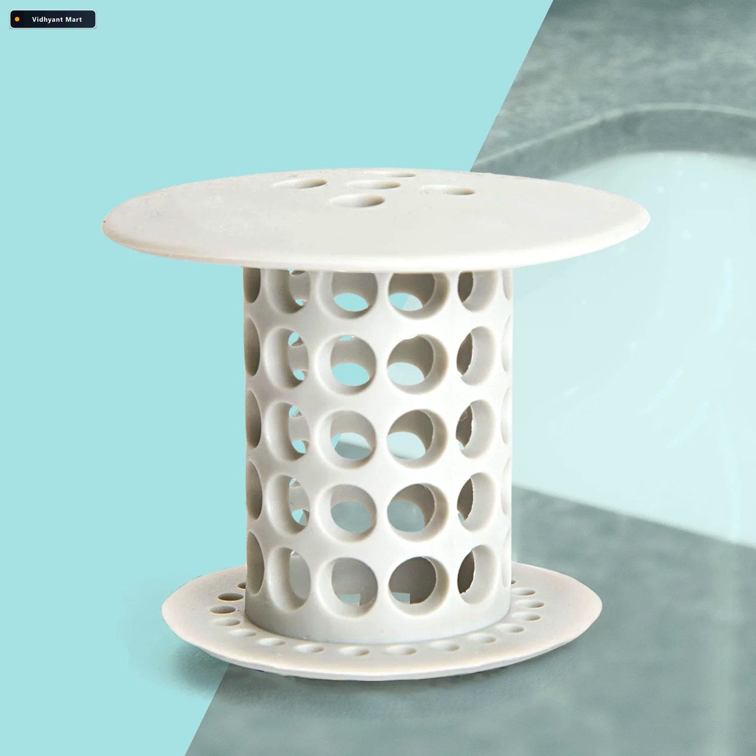 Vidhyant Mart Tub Drain Hair Catcher Universal Silicone Anti Clo 2