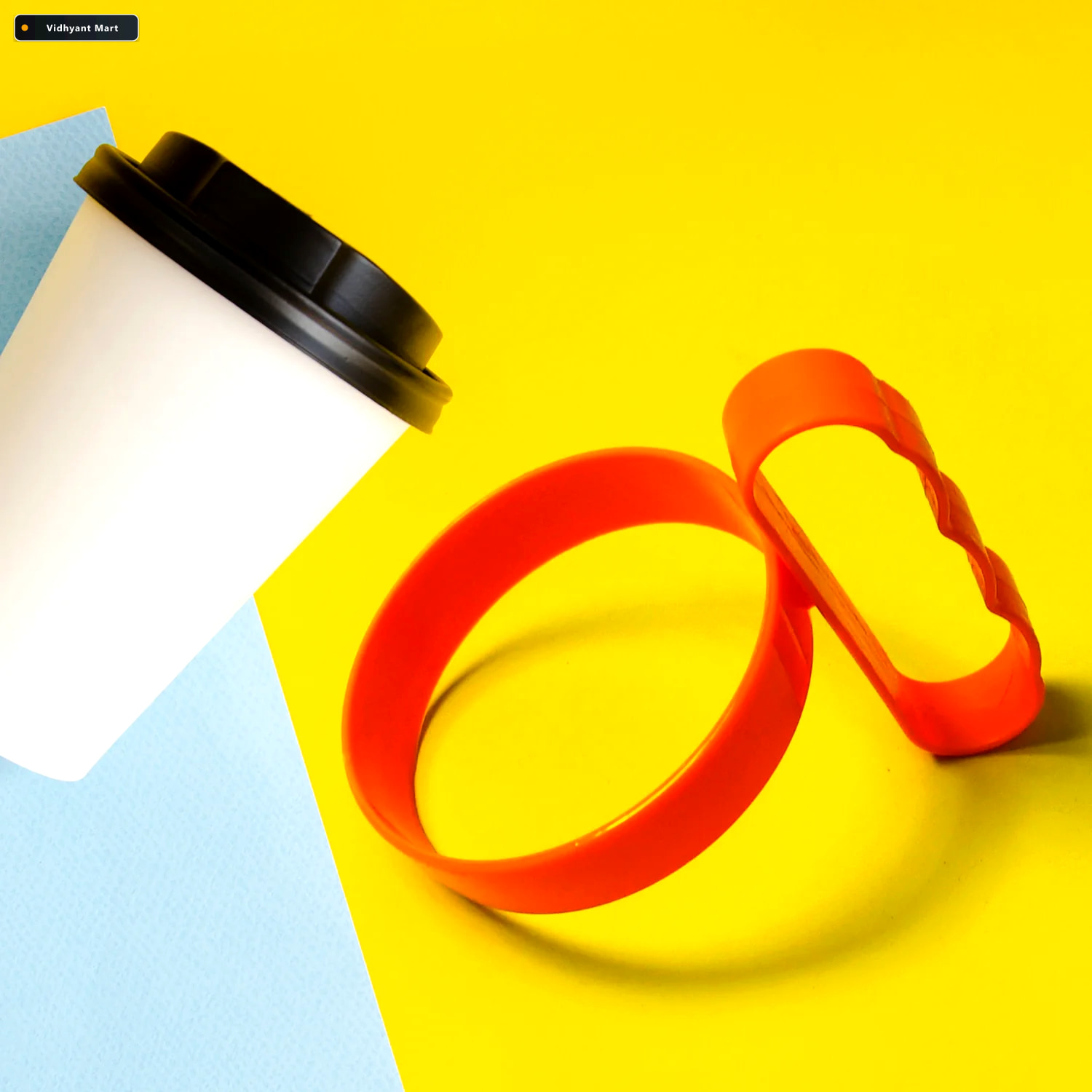 Vidhyant Mart Tumbler Handle Anti Slip Grip For Travel Mugs Tidy 1