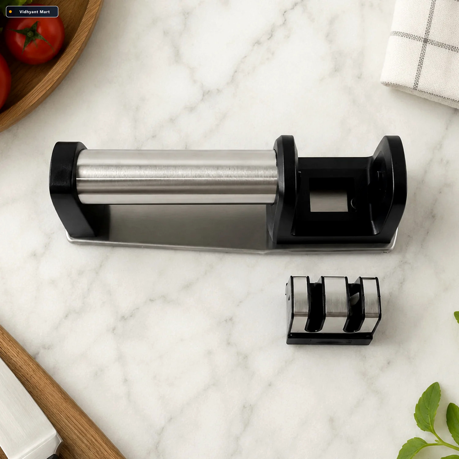 Vidhyant Mart Two Stage Manual Knife Sharpener With Coarse And F 3