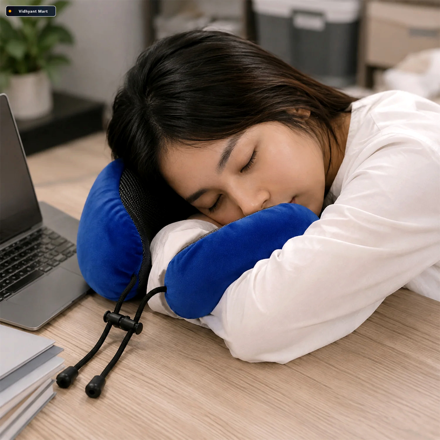 Vidhyant Mart U Shaped Travel Neck Pillow With Adjustable Closur 2