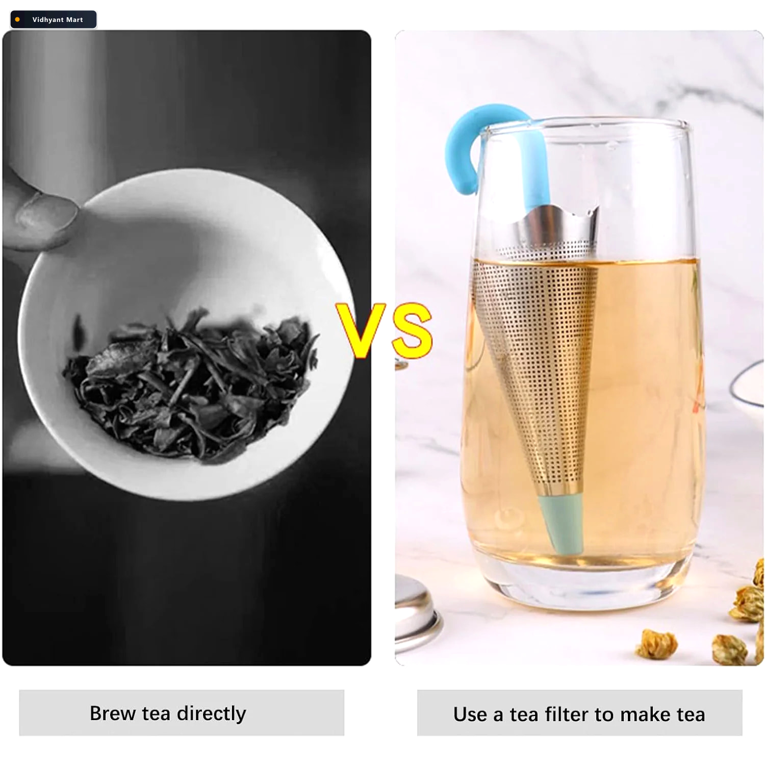Vidhyant Mart Umbrella Tea Strainer Cute Silicone Infuser For Lo 2