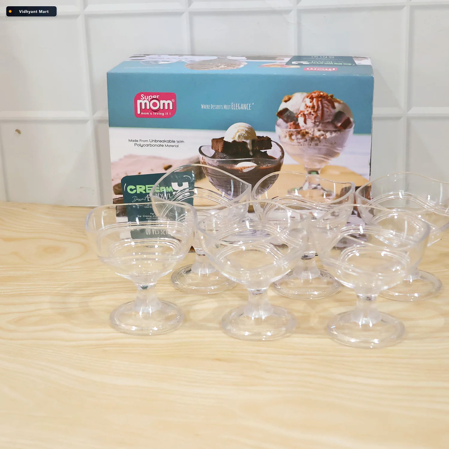 Vidhyant Mart Unbreakable Creamy Dessert Bowls Elegant Durable C 1