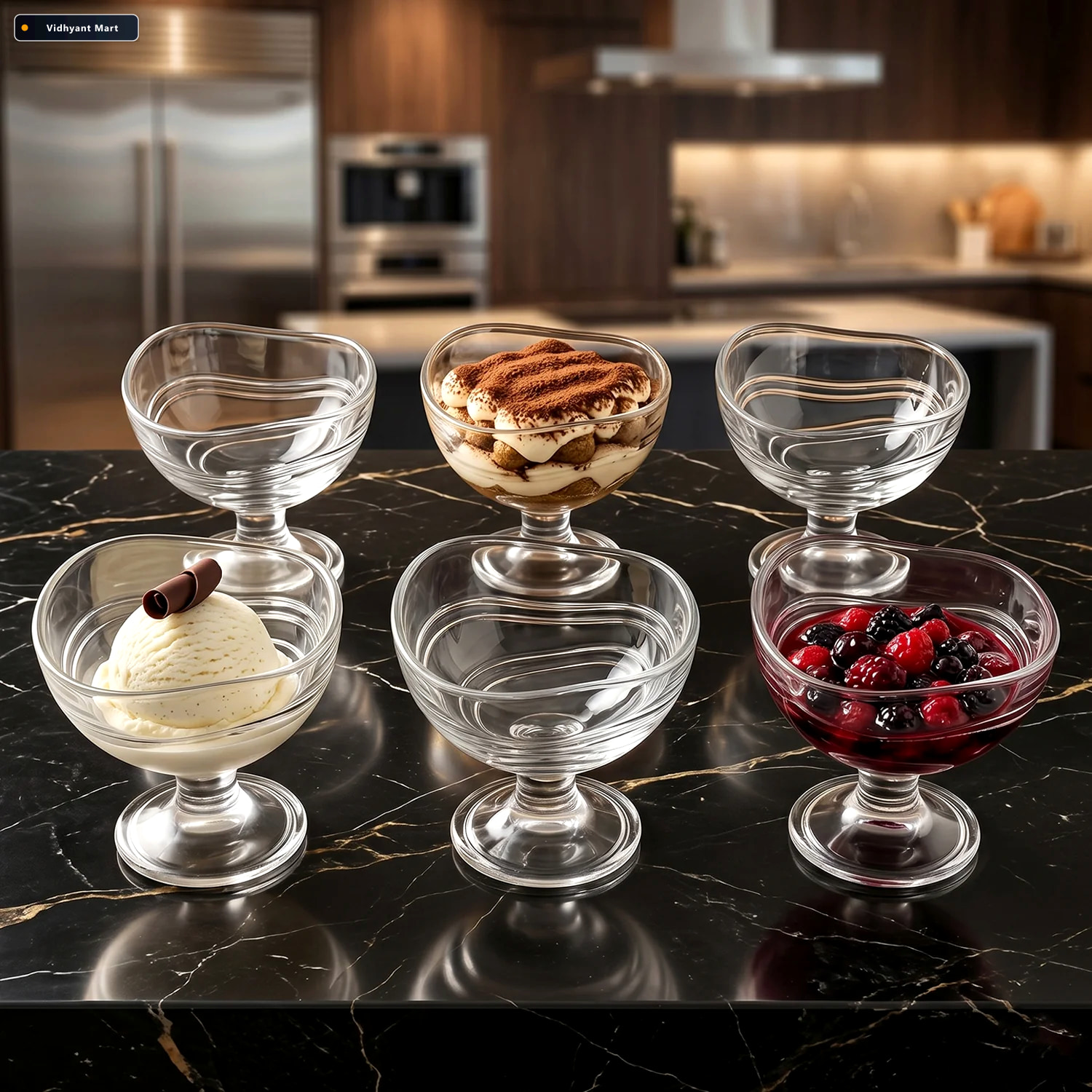 Vidhyant Mart Unbreakable Creamy Dessert Bowls Elegant Durable C 2