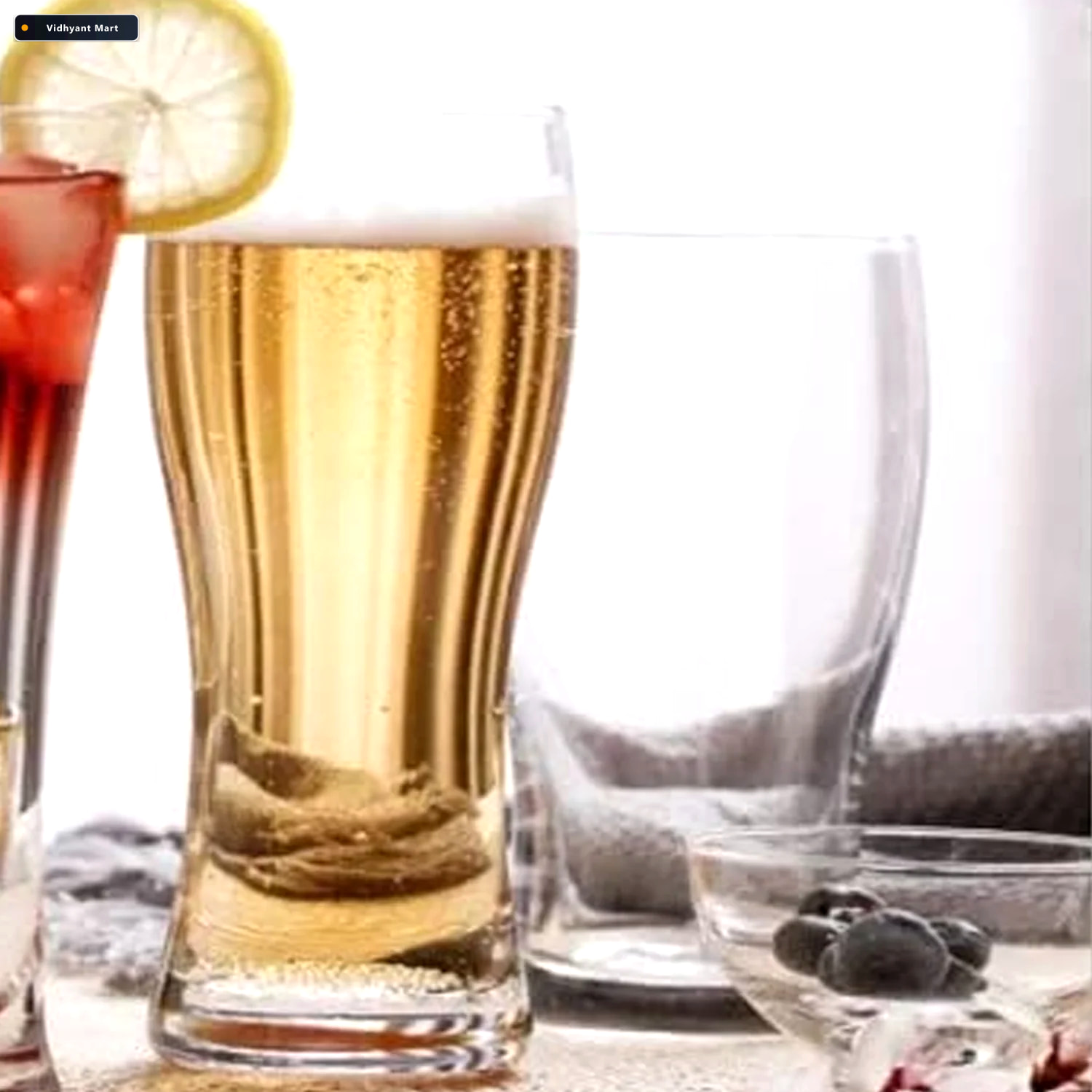 Vidhyant Mart Unbreakable Pitcher Glass Set Durable 350ml Plasti 2