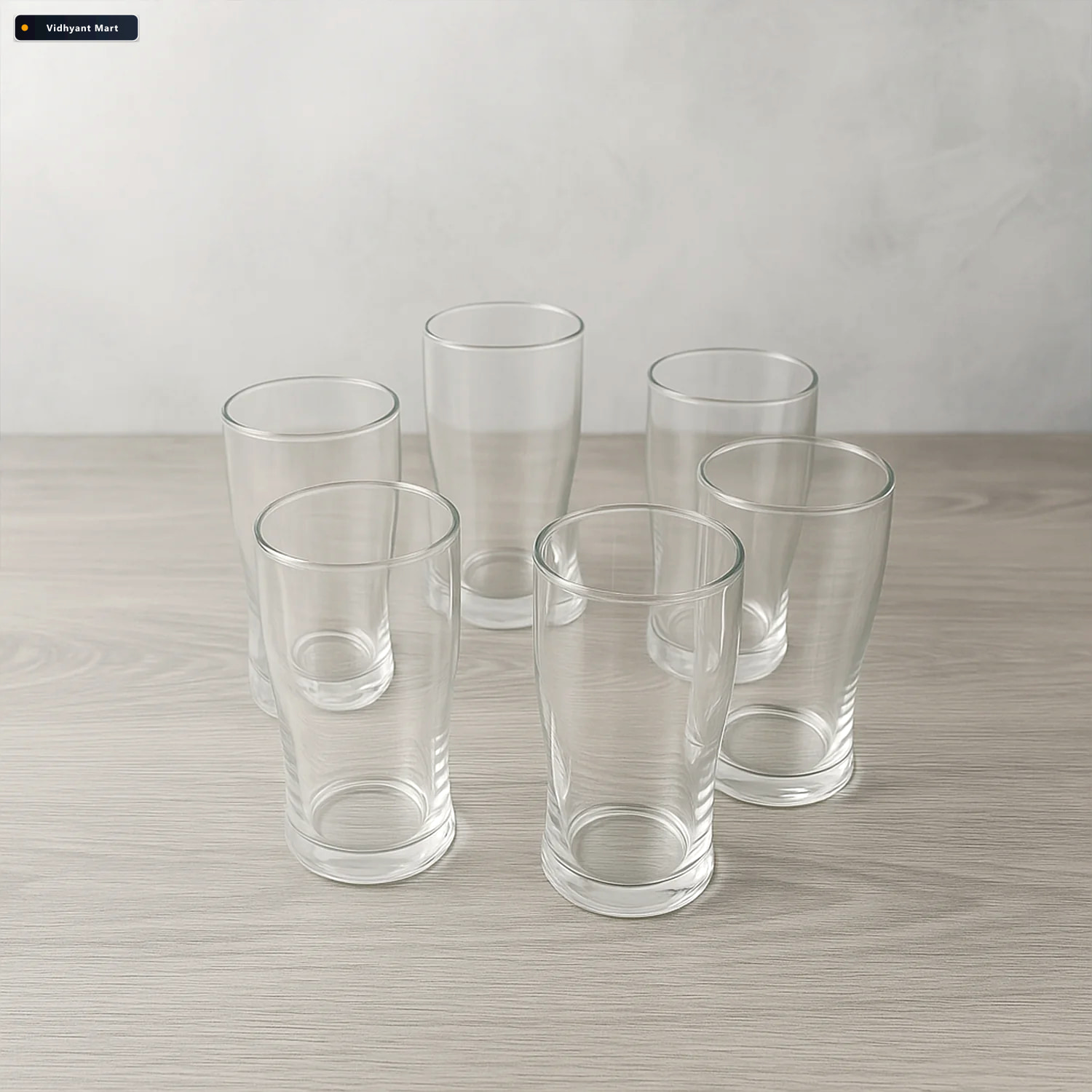 Vidhyant Mart Unbreakable Pitcher Glass Set Vista 350 Ml 6 Piece 2