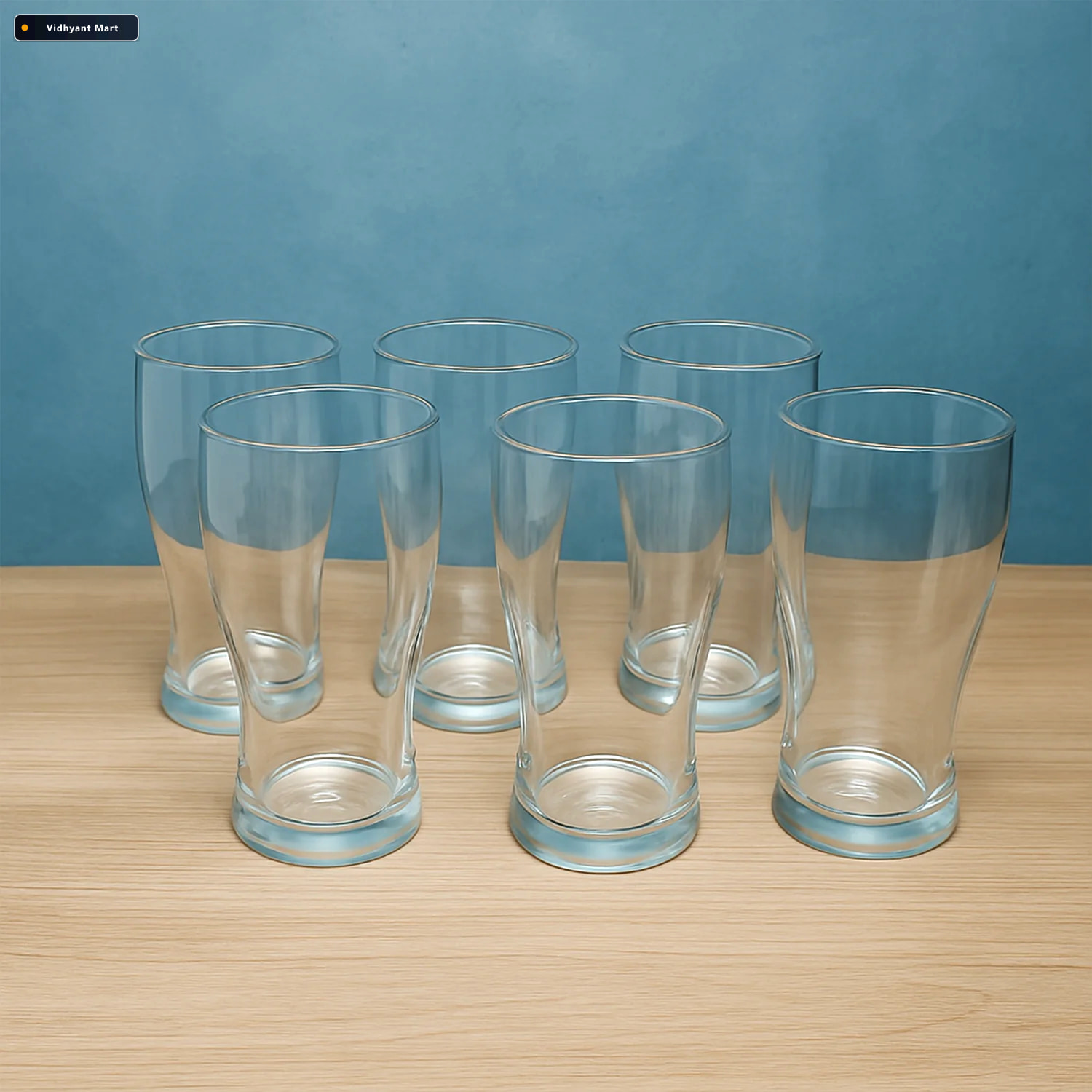 Vidhyant Mart Unbreakable Pitcher Glass Set Vista 350 Ml 6 Piece 3