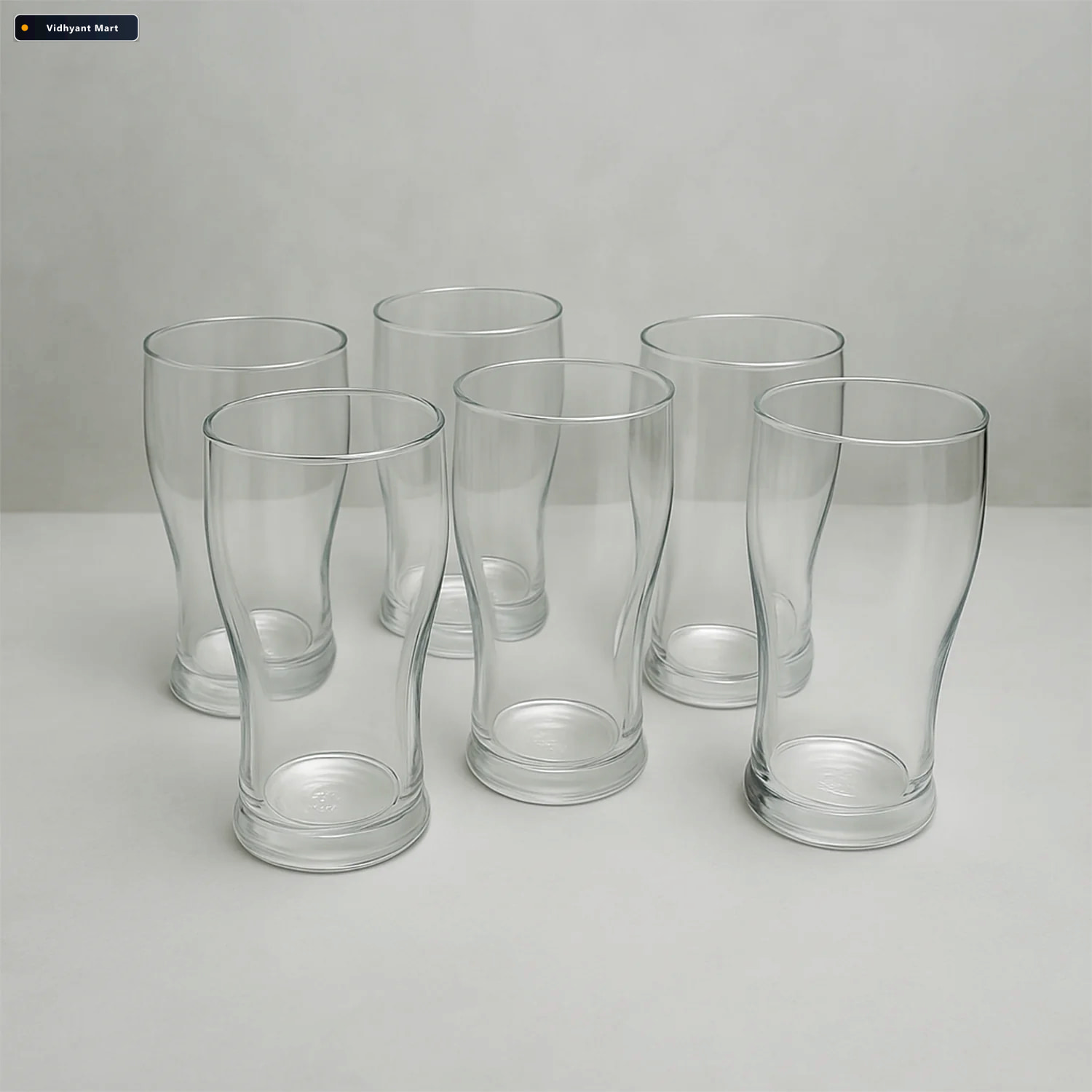 Vidhyant Mart Unbreakable Pitcher Glass Set Vista 350 Ml 6 Piece 4
