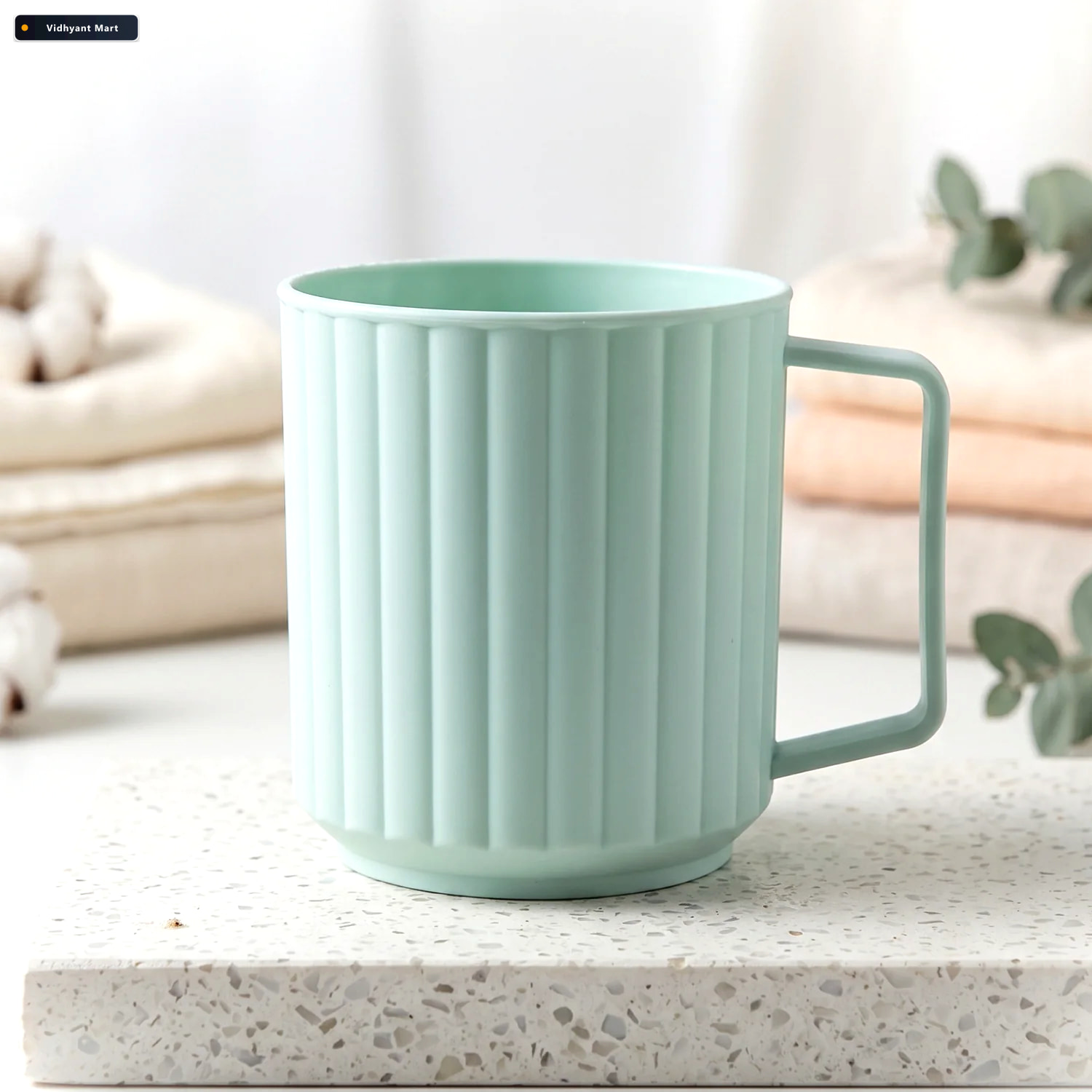 Vidhyant Mart Unbreakable Plastic Drinking Mug With Handle For C 2