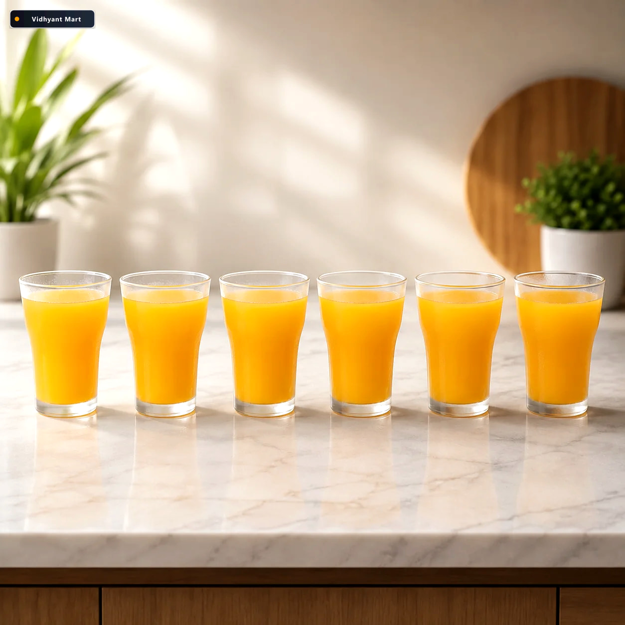 Vidhyant Mart Unbreakable Plastic Drinking Water Glass Durable R 1