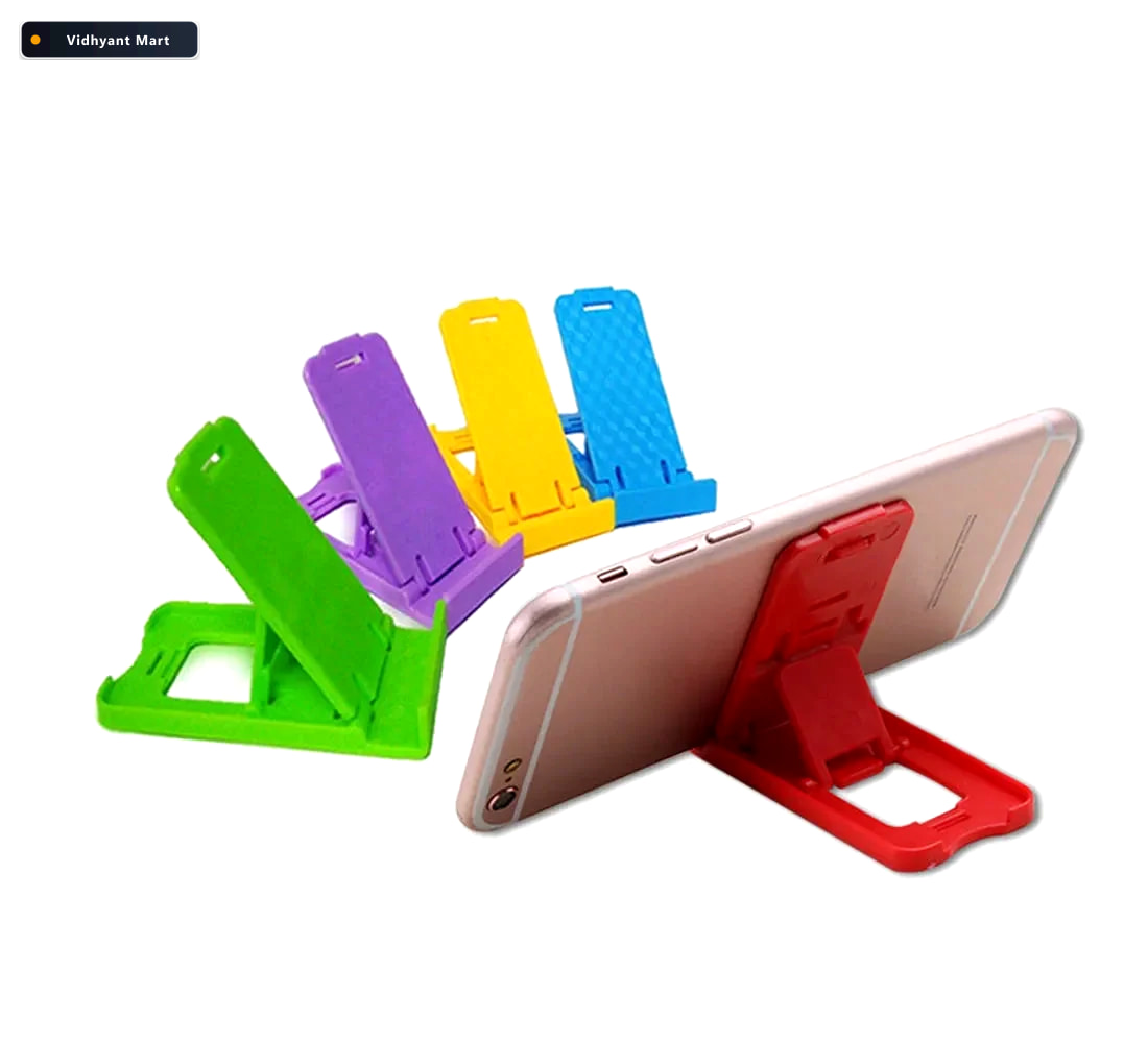 Vidhyant Mart Universal Foldable Mobile Phone Stand Portable Adj 3