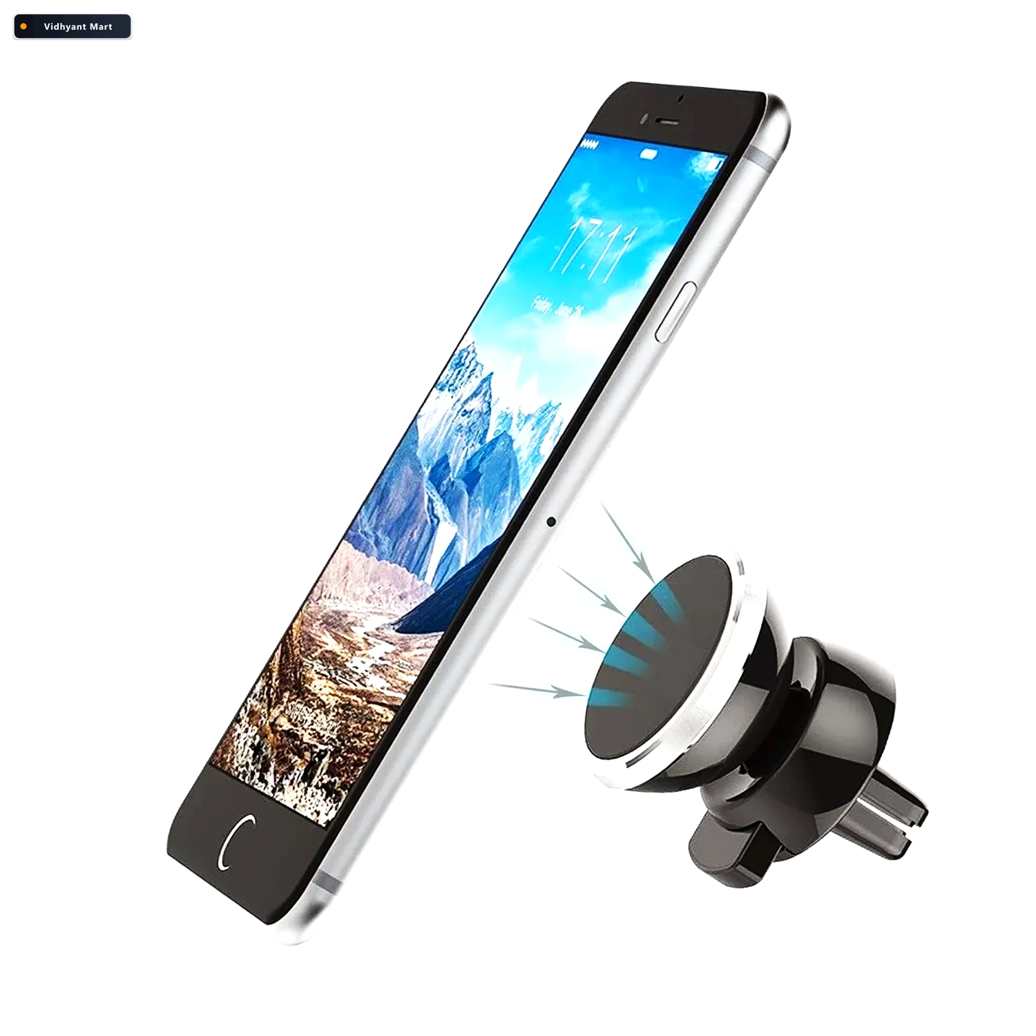 Vidhyant Mart Universal Magnetic Car Mobile Holder 360 Rotating 1