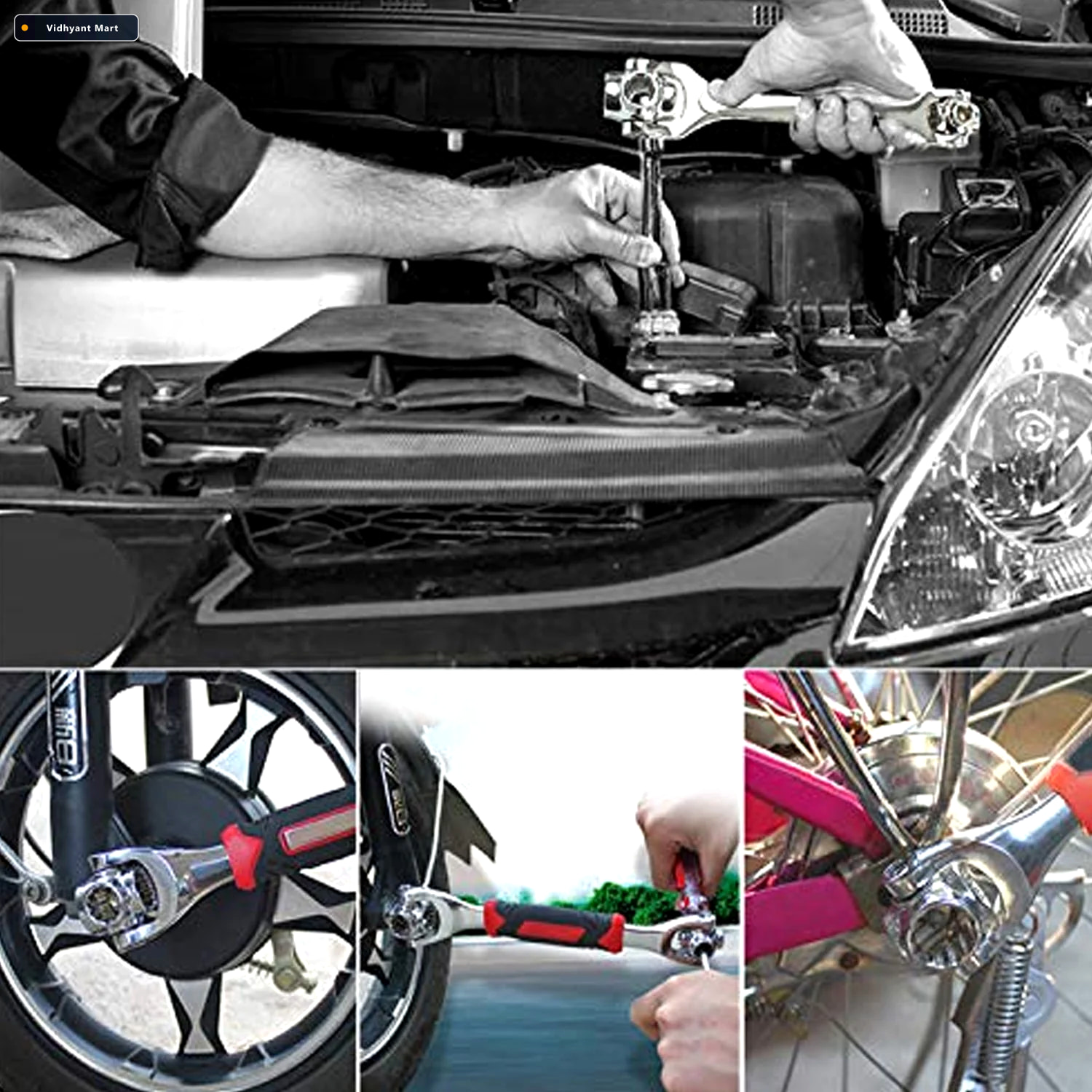 Vidhyant Mart Universal Socket Wrench 48 In 1 Multi Tool For Car 1