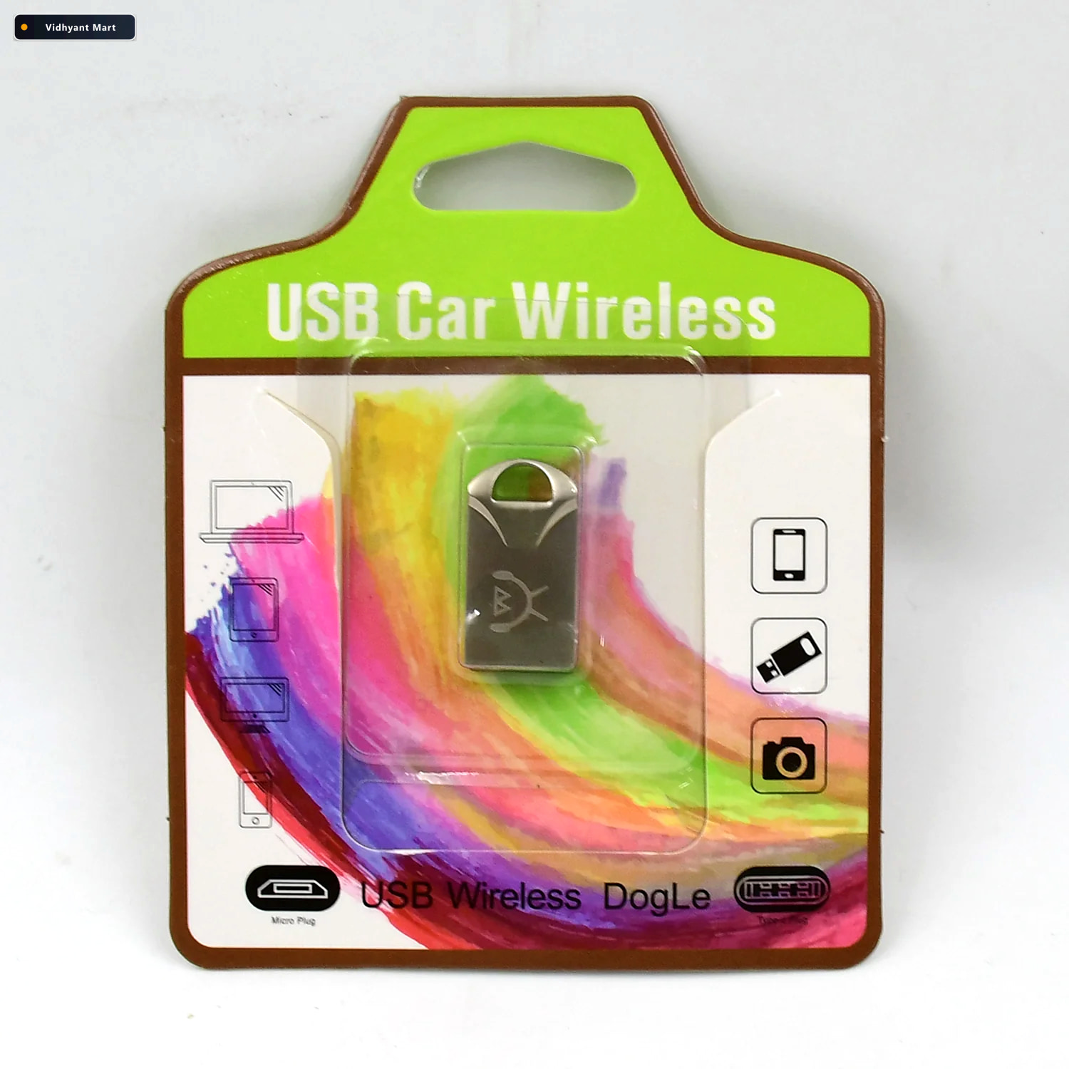 Vidhyant Mart Usb Car Bluetooth Adapter Wireless Audio Calls Vel 2