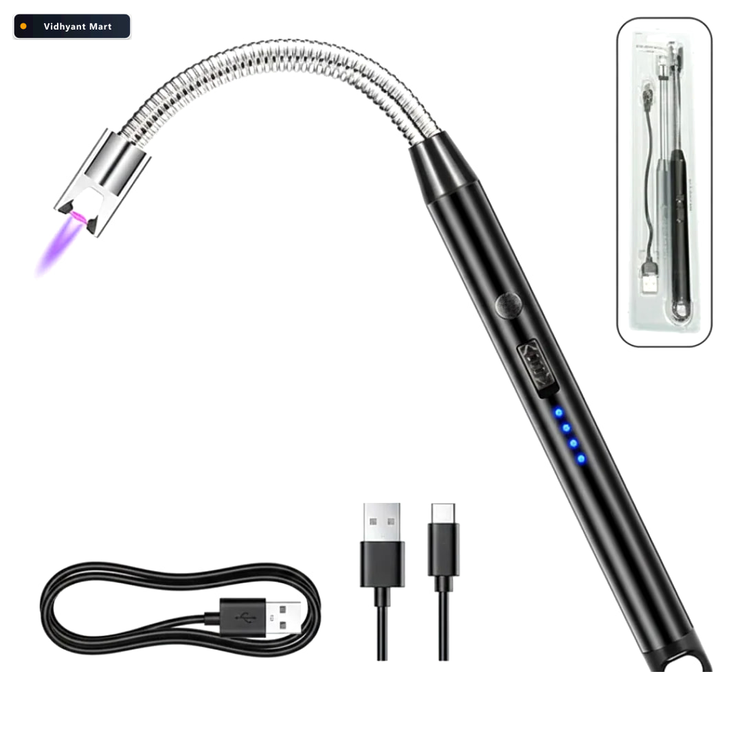 Vidhyant Mart Usb Rechargeable Electric Arc Lighter Flexible Win 1