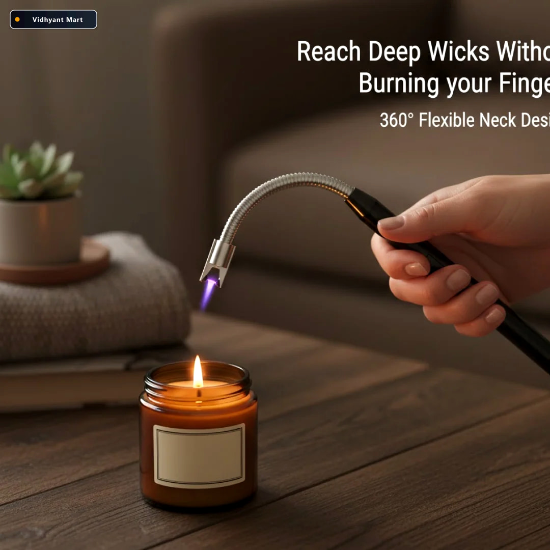 Vidhyant Mart Usb Rechargeable Electric Arc Lighter Flexible Win 5