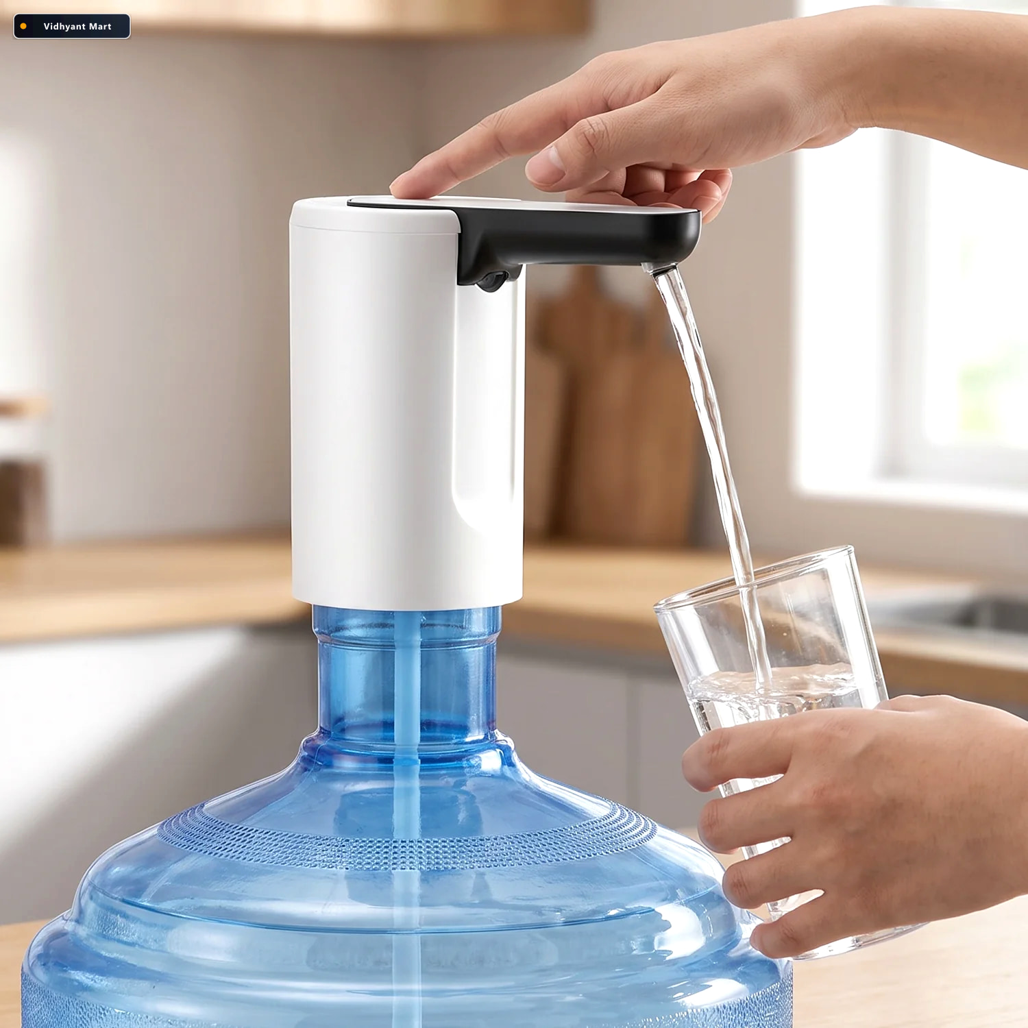 Vidhyant Mart Usb Rechargeable Electric Water Dispenser Pump Wit 2