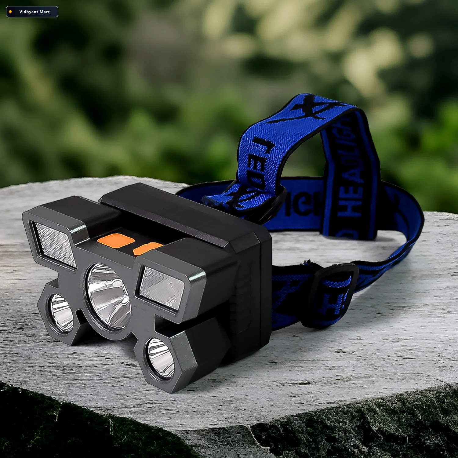 Vidhyant Mart Usb Rechargeable Headlamp 5 Led Outdoor Light Indo 1