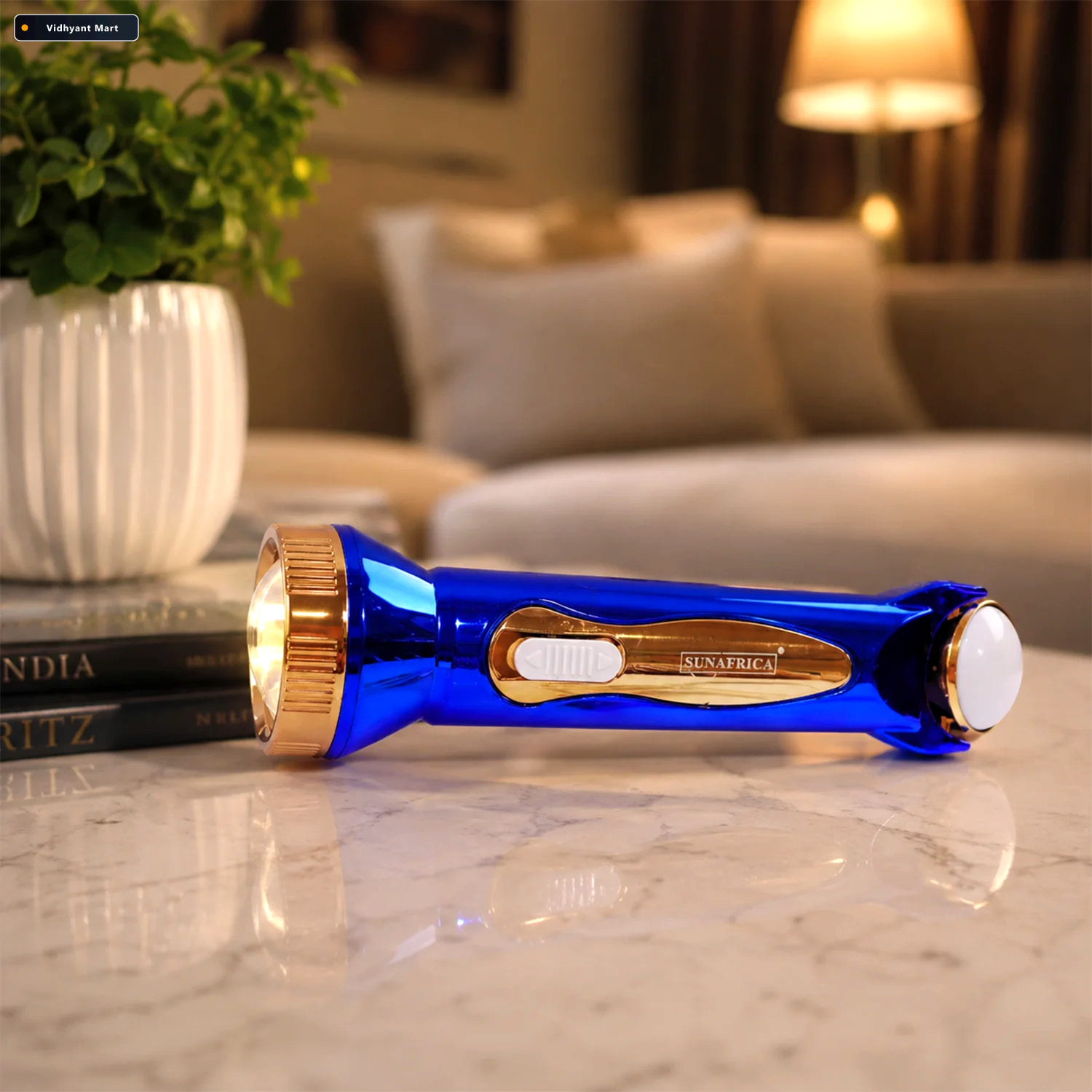 Vidhyant Mart Usb Rechargeable Led Flashlight For Travel With La 3