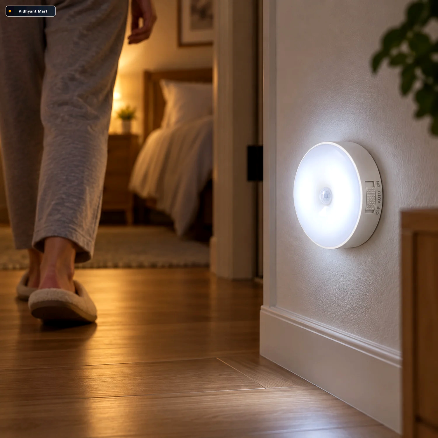 Vidhyant Mart Usb Rechargeable Magnetic Motion Sensor Led Light 2